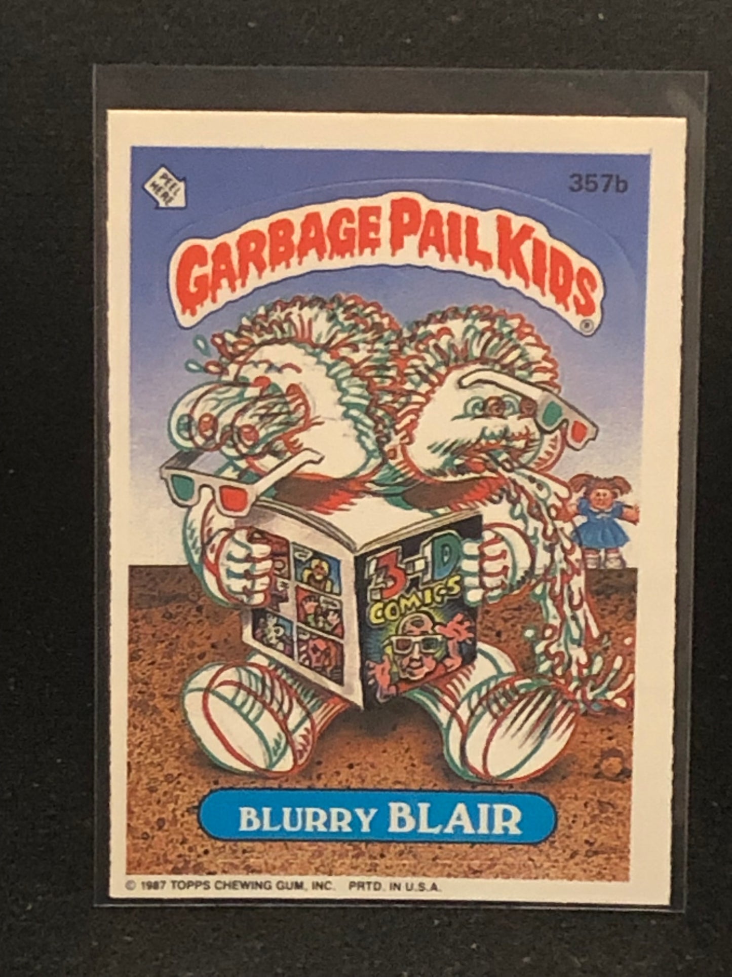 Garbage Pail Kids Original Series 9 (os9) 357b Blurry Blair