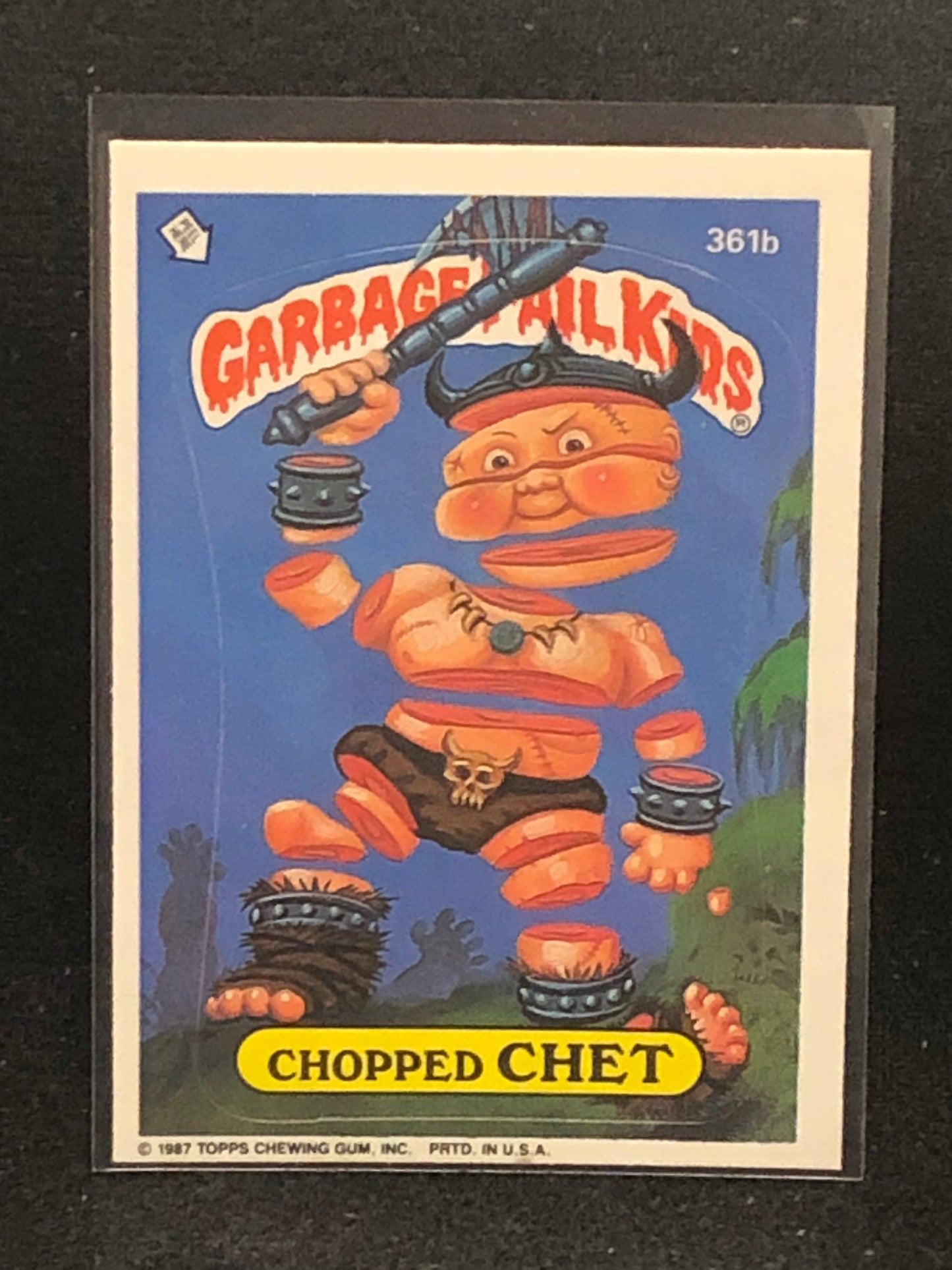 Garbage Pail Kids Original Series 9 (os9) 361b Chopped Chet