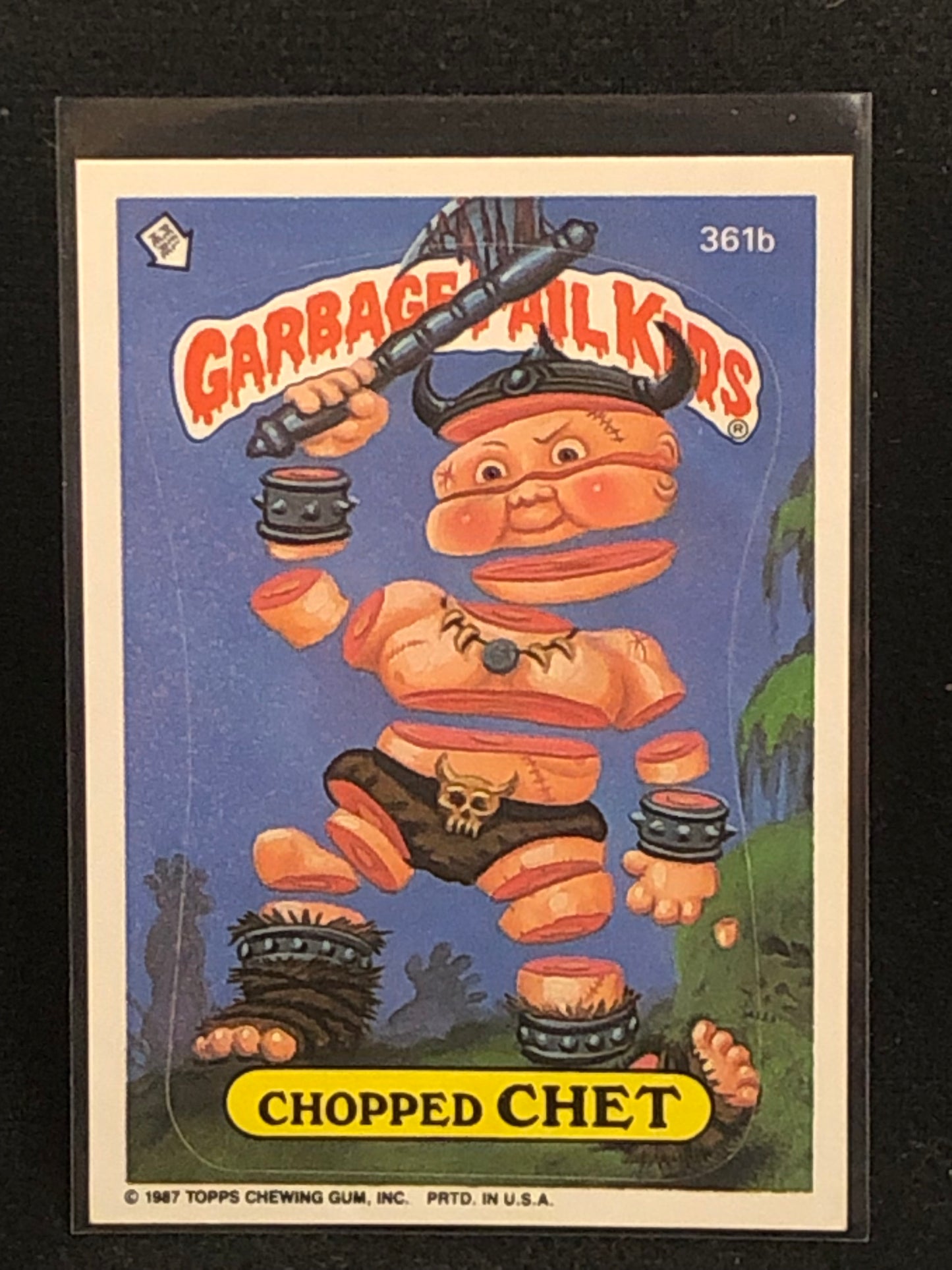 Garbage Pail Kids Original Series 9 (os9) 361b Chopped Chet
