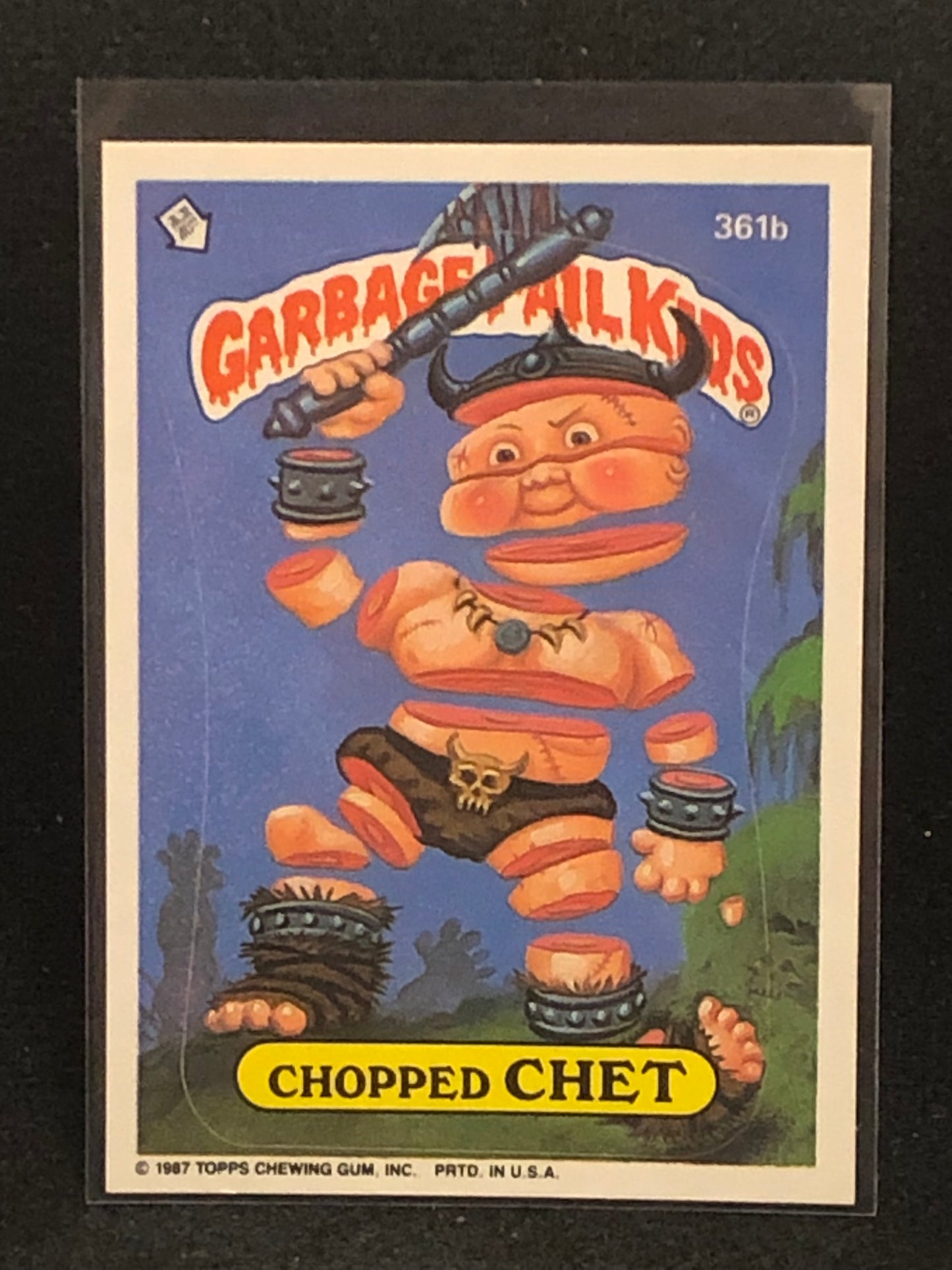 Garbage Pail Kids Original Series 9 (os9) 361b Chopped Chet