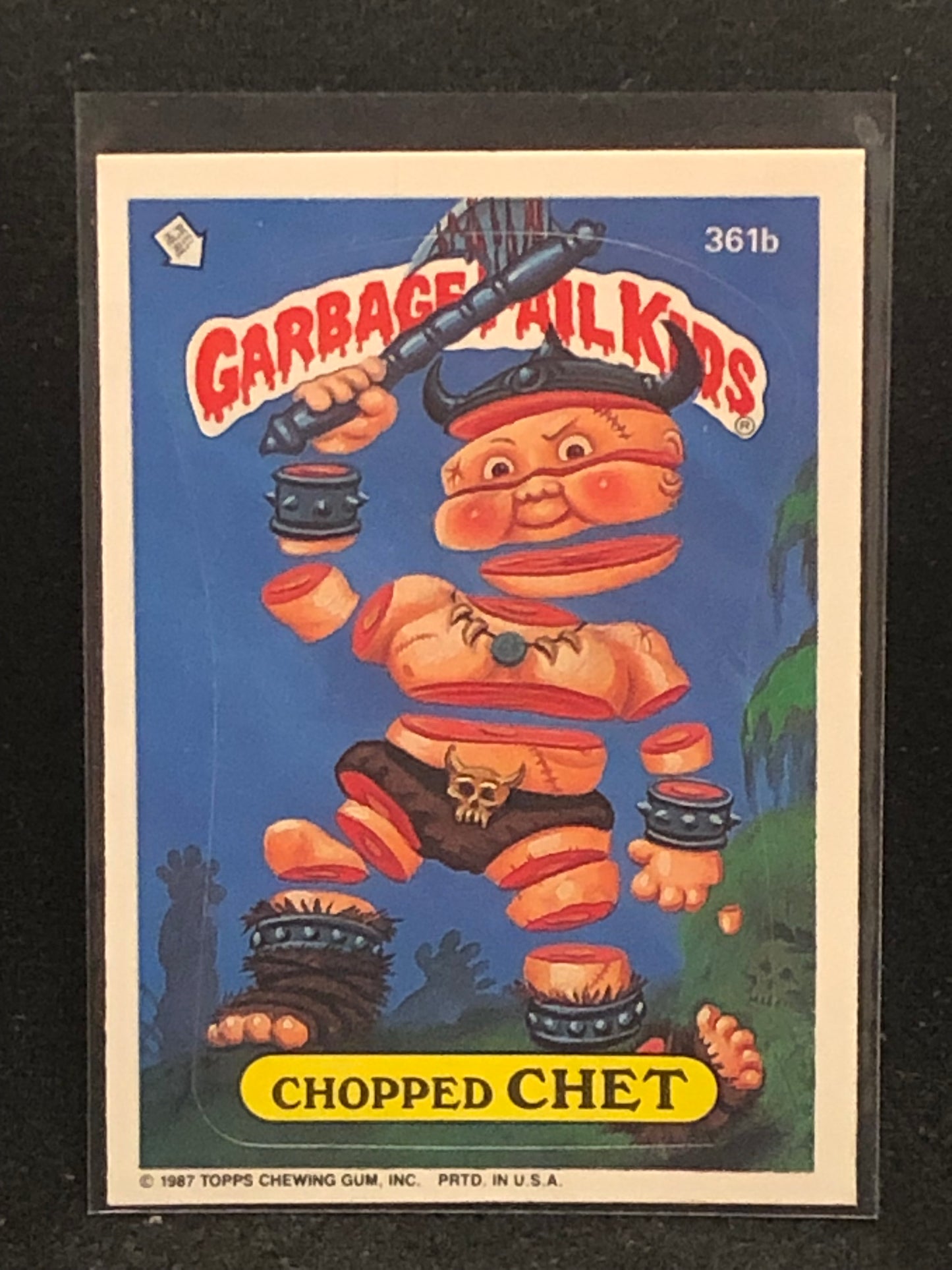 Garbage Pail Kids Original Series 9 (os9) 361b Chopped Chet