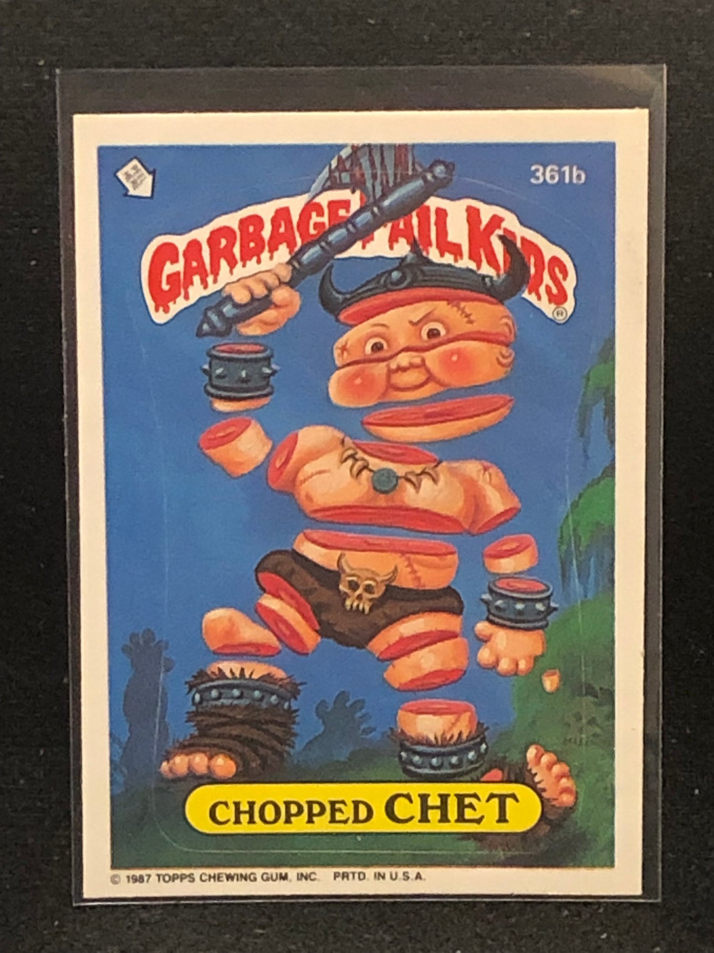 Garbage Pail Kids Original Series 9 (os9) 361b Chopped Chet