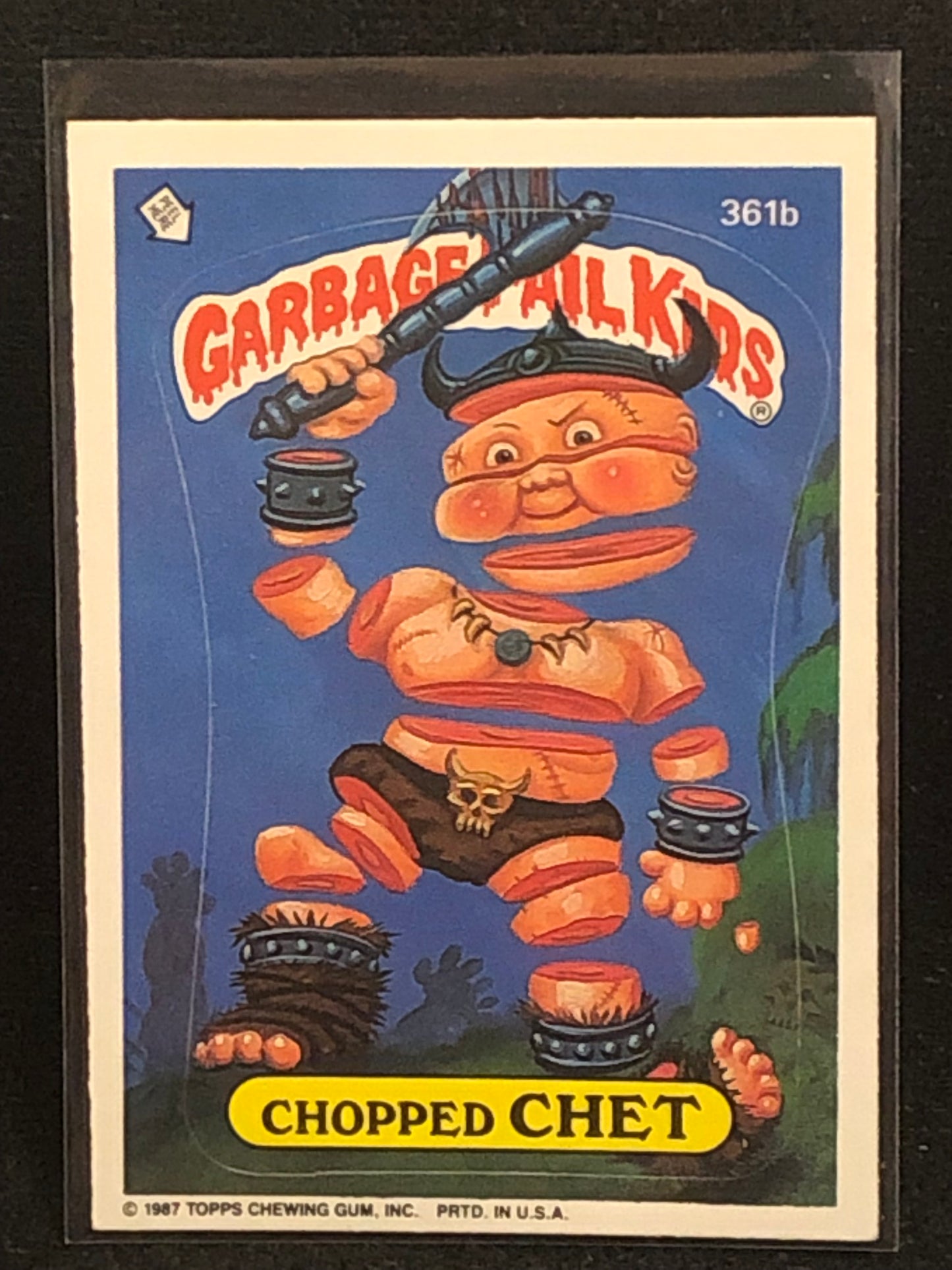 Garbage Pail Kids Original Series 9 (os9) 361b Chopped Chet