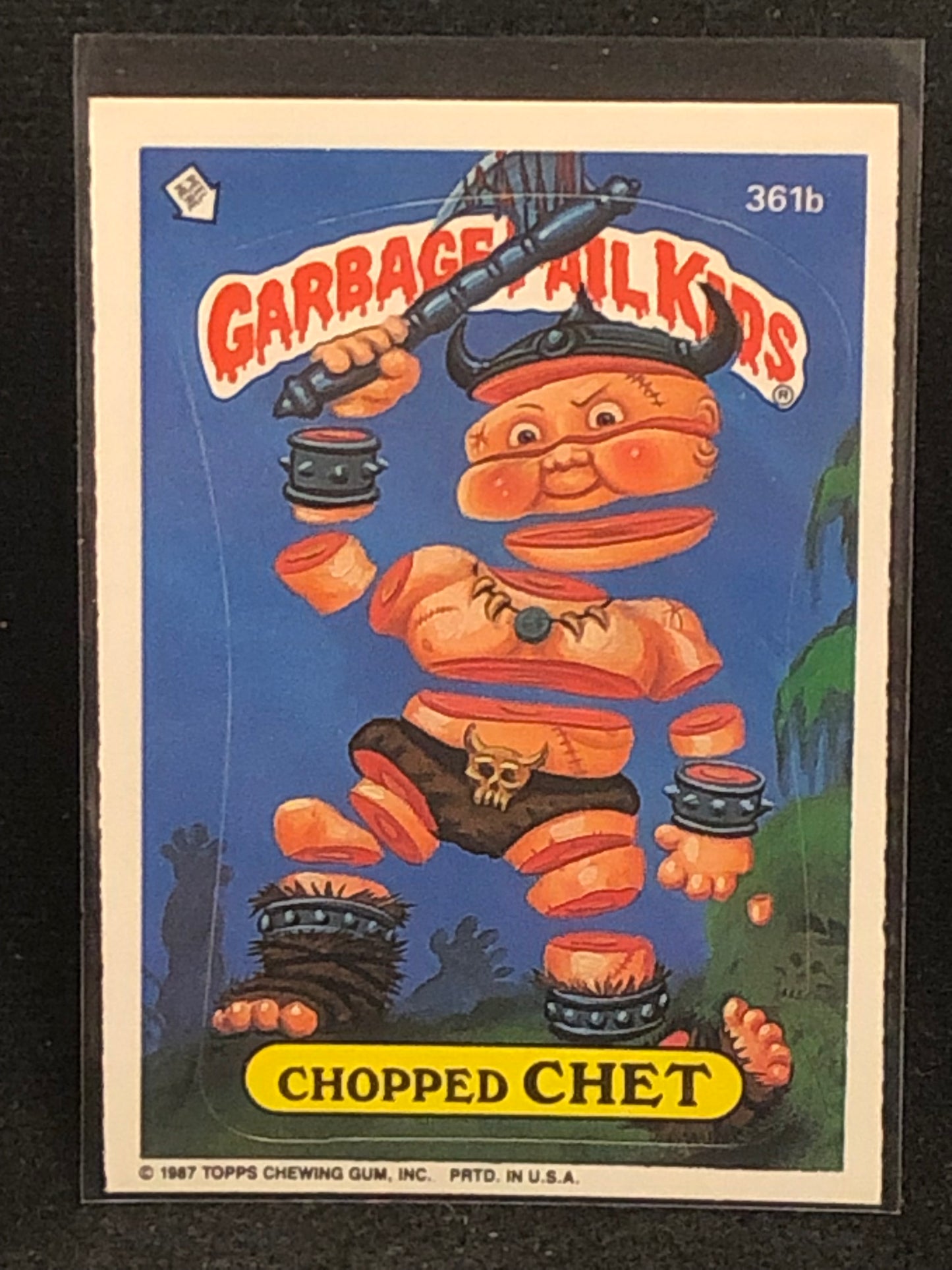 Garbage Pail Kids Original Series 9 (os9) 361b Chopped Chet