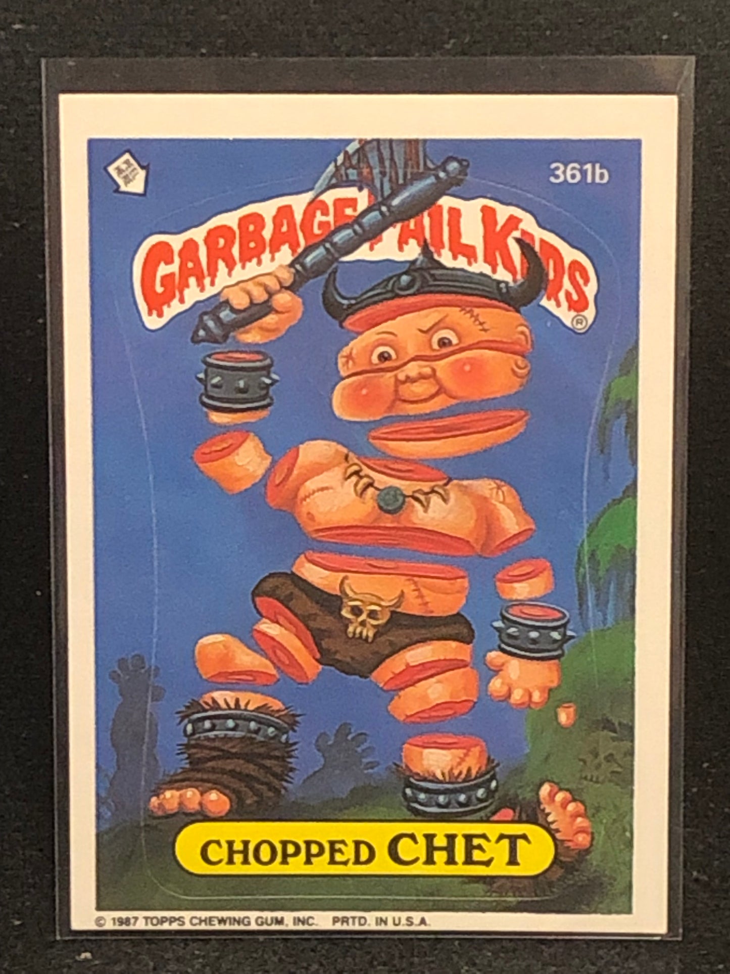 Garbage Pail Kids Original Series 9 (os9) 361b Chopped Chet