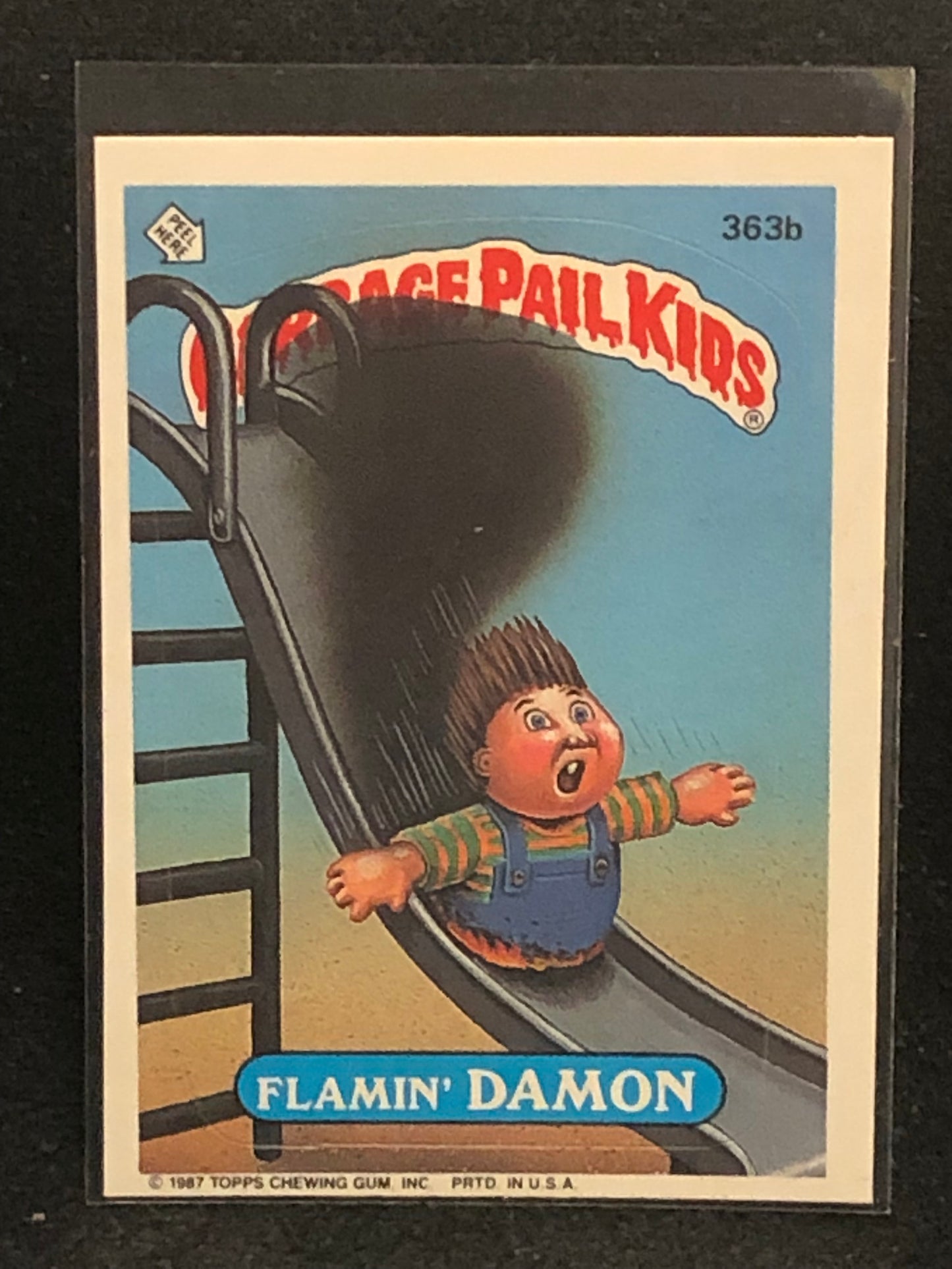 Garbage Pail Kids Original Series 9 (os9) 363b Flamin Damon