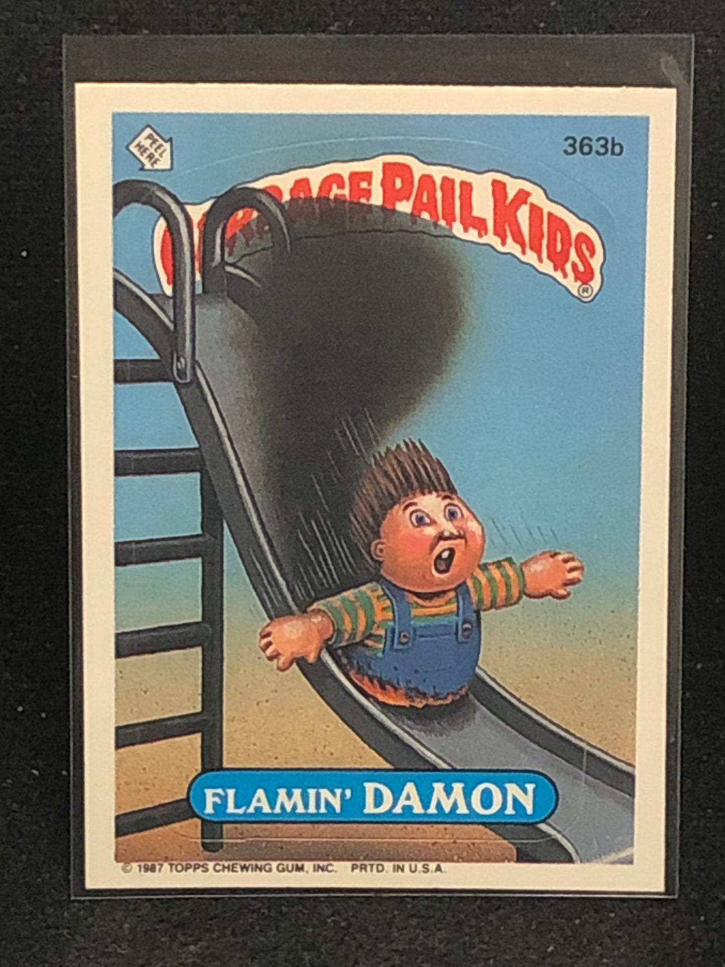 Garbage Pail Kids Original Series 9 (os9) 363b Flamin Damon