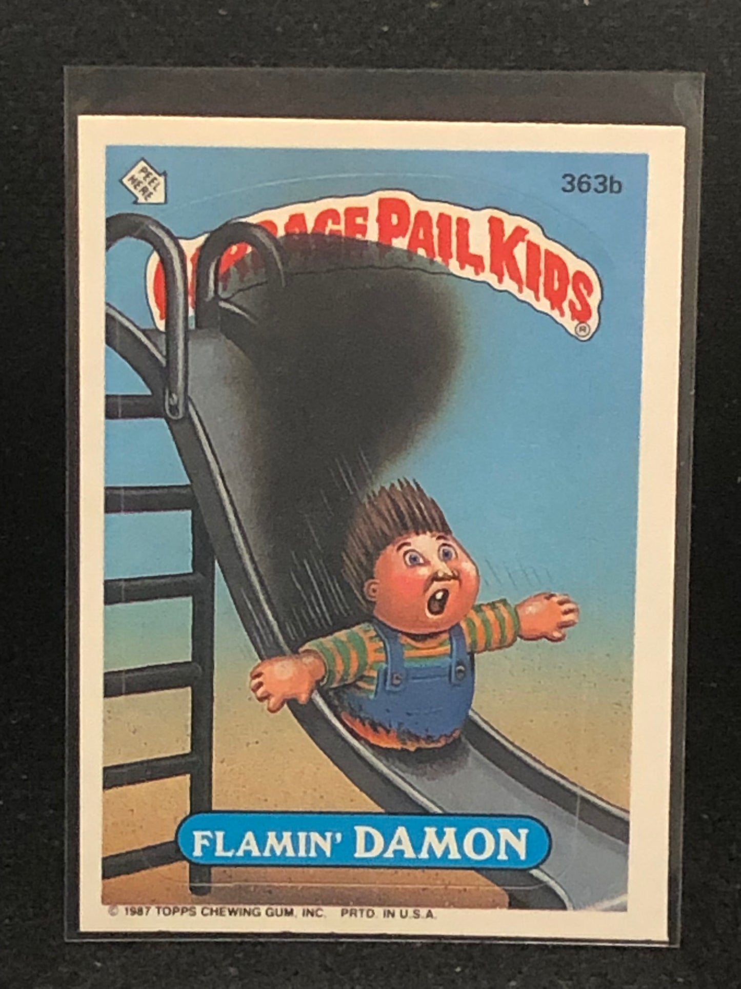 Garbage Pail Kids Original Series 9 (os9) 363b Flamin Damon