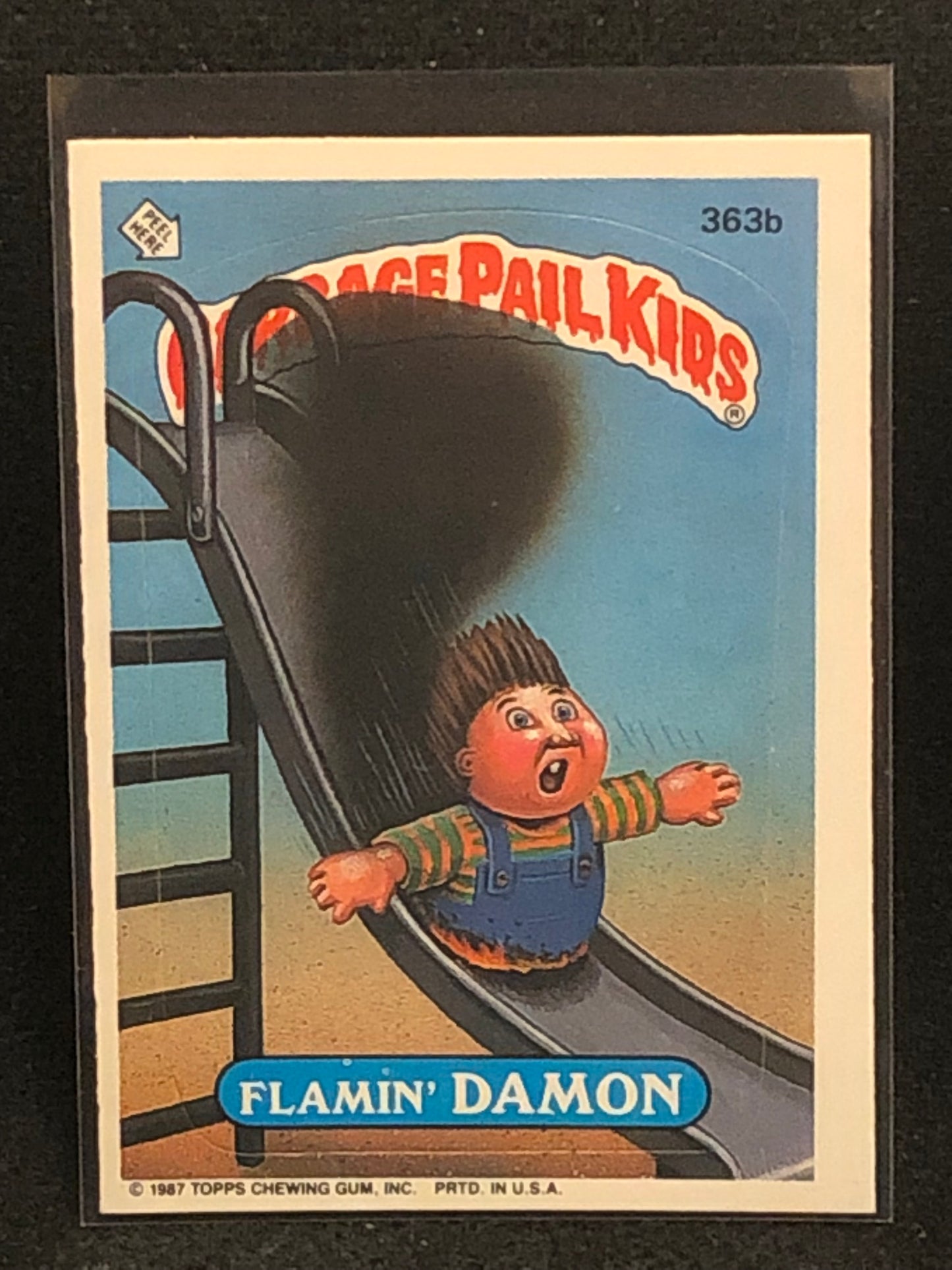 Garbage Pail Kids Original Series 9 (os9) 363b Flamin Damon
