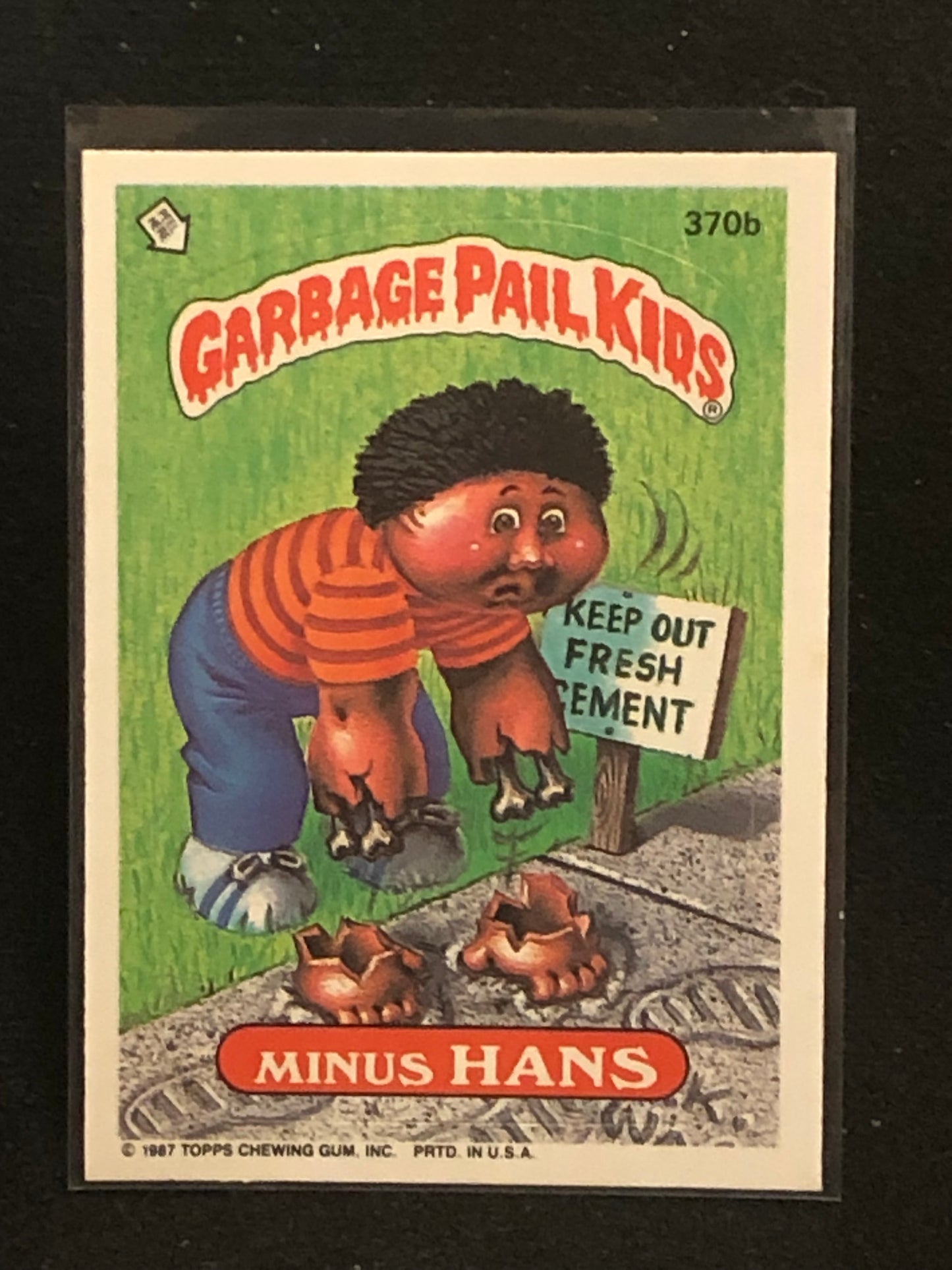 Garbage Pail Kids Original Series 9 (os9) 370b Minus Hans