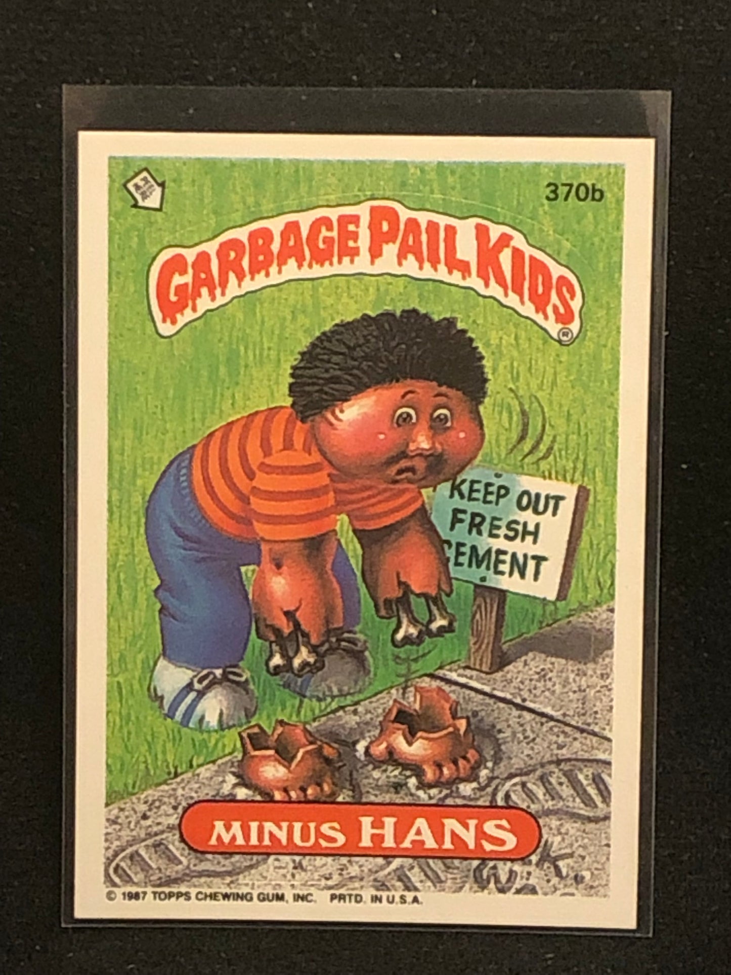 Garbage Pail Kids Original Series 9 (os9) 370b Minus Hans