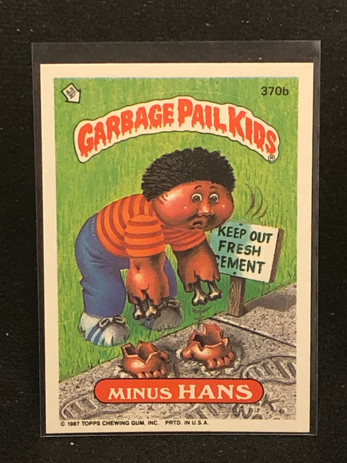 Garbage Pail Kids Original Series 9 (os9) 370b Minus Hans