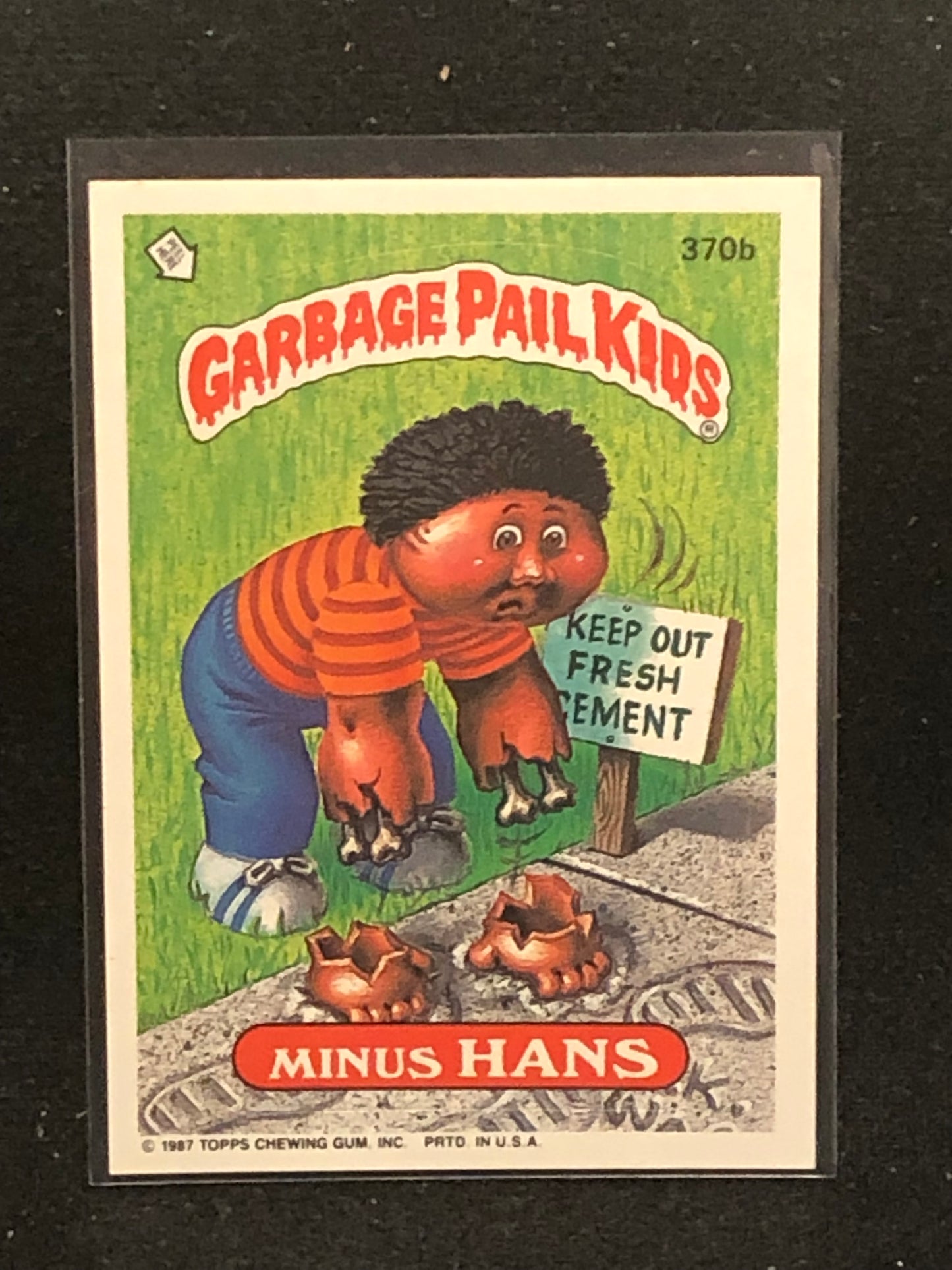 Garbage Pail Kids Original Series 9 (os9) 370b Minus Hans