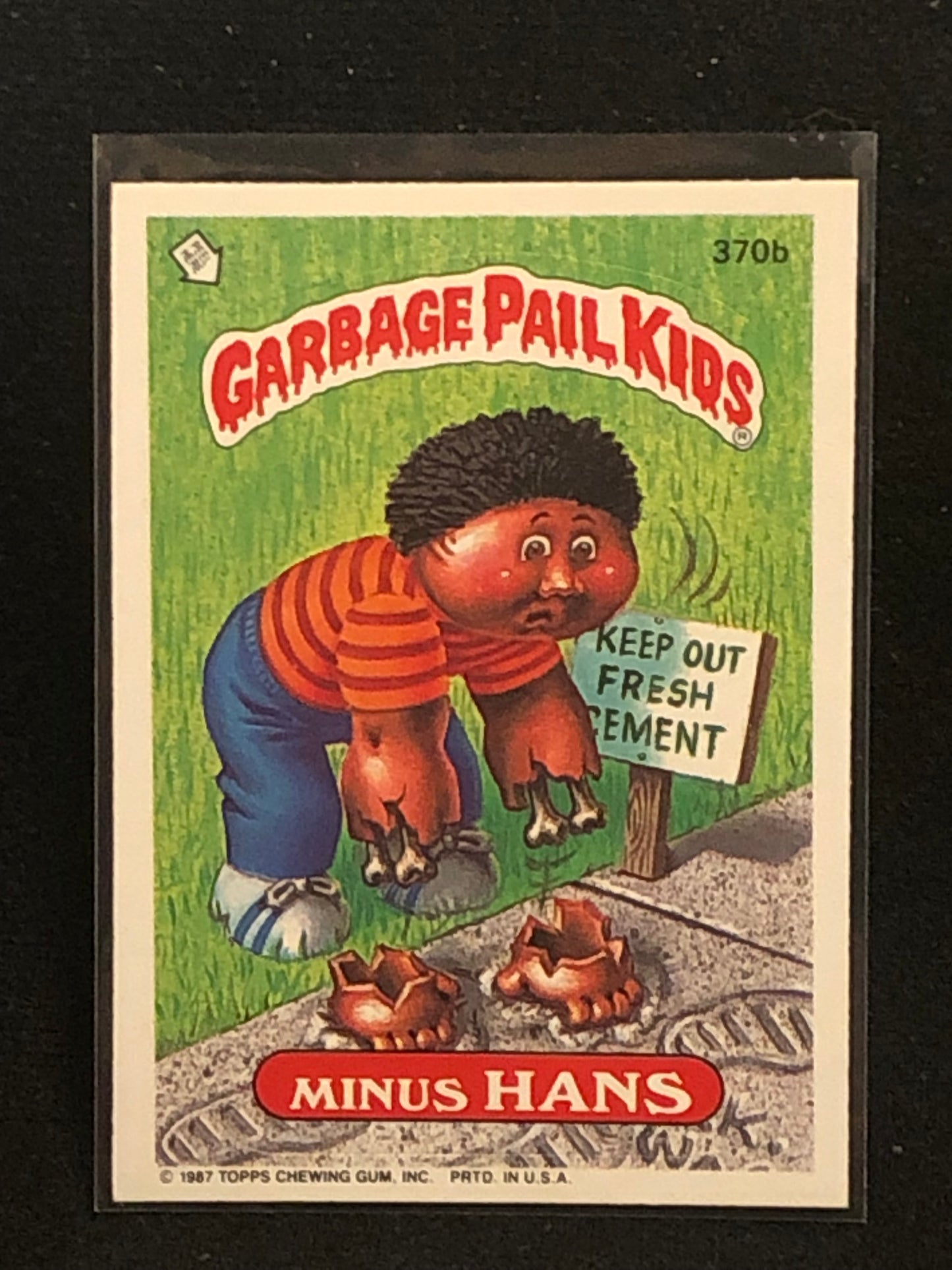 Garbage Pail Kids Original Series 9 (os9) 370b Minus Hans