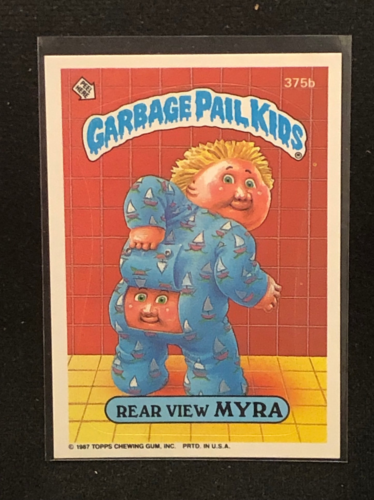 Garbage Pail Kids Original Series 9 (os9) 375b Rear View Myra