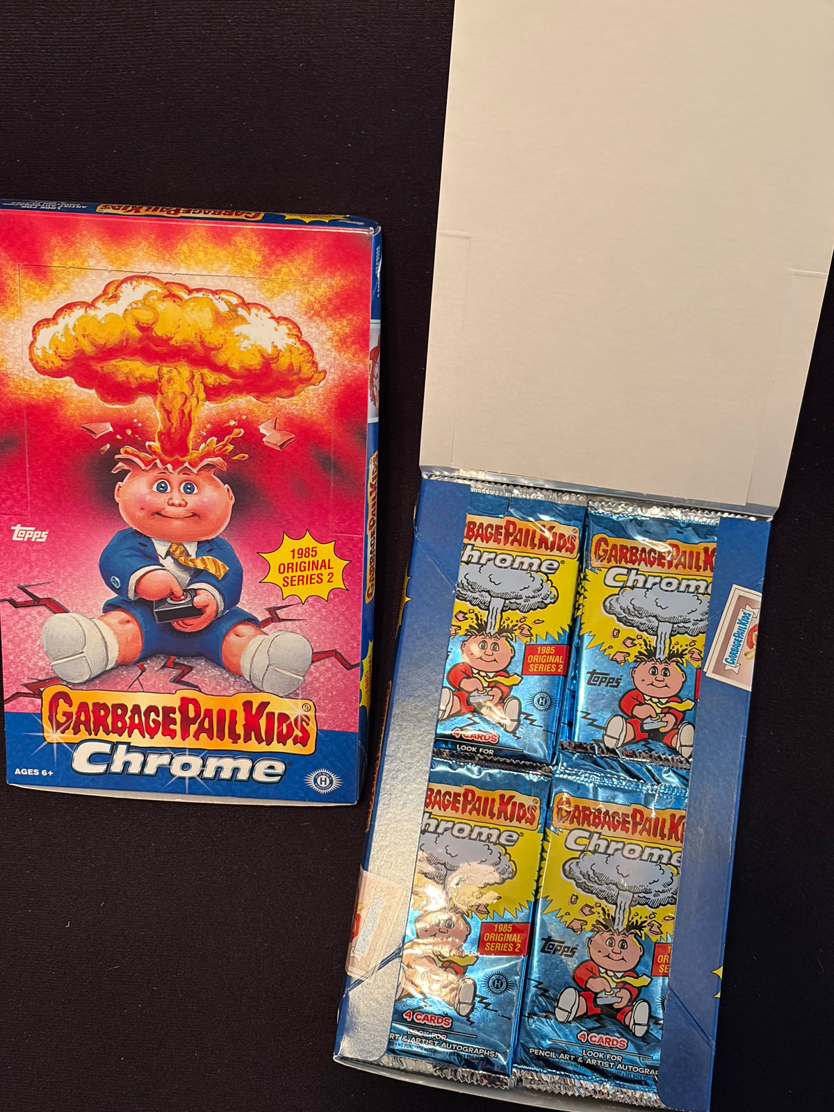 Garbage Pail Kids Chrome Series 2 EMPTY Hobby Box With Wrappers