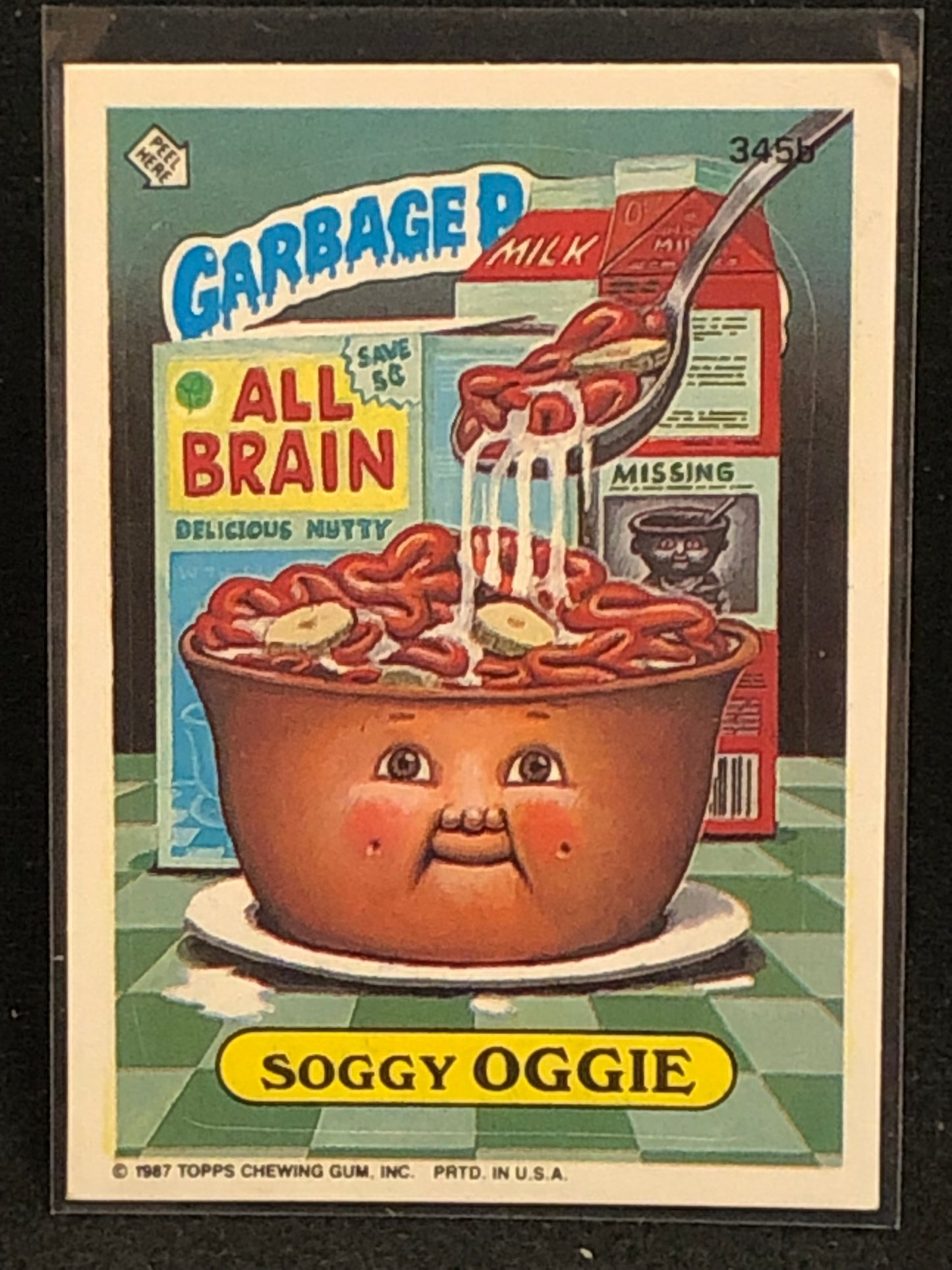 Garbage Pail Kids Original Series 9 (os9) 345b Soggy Oggie