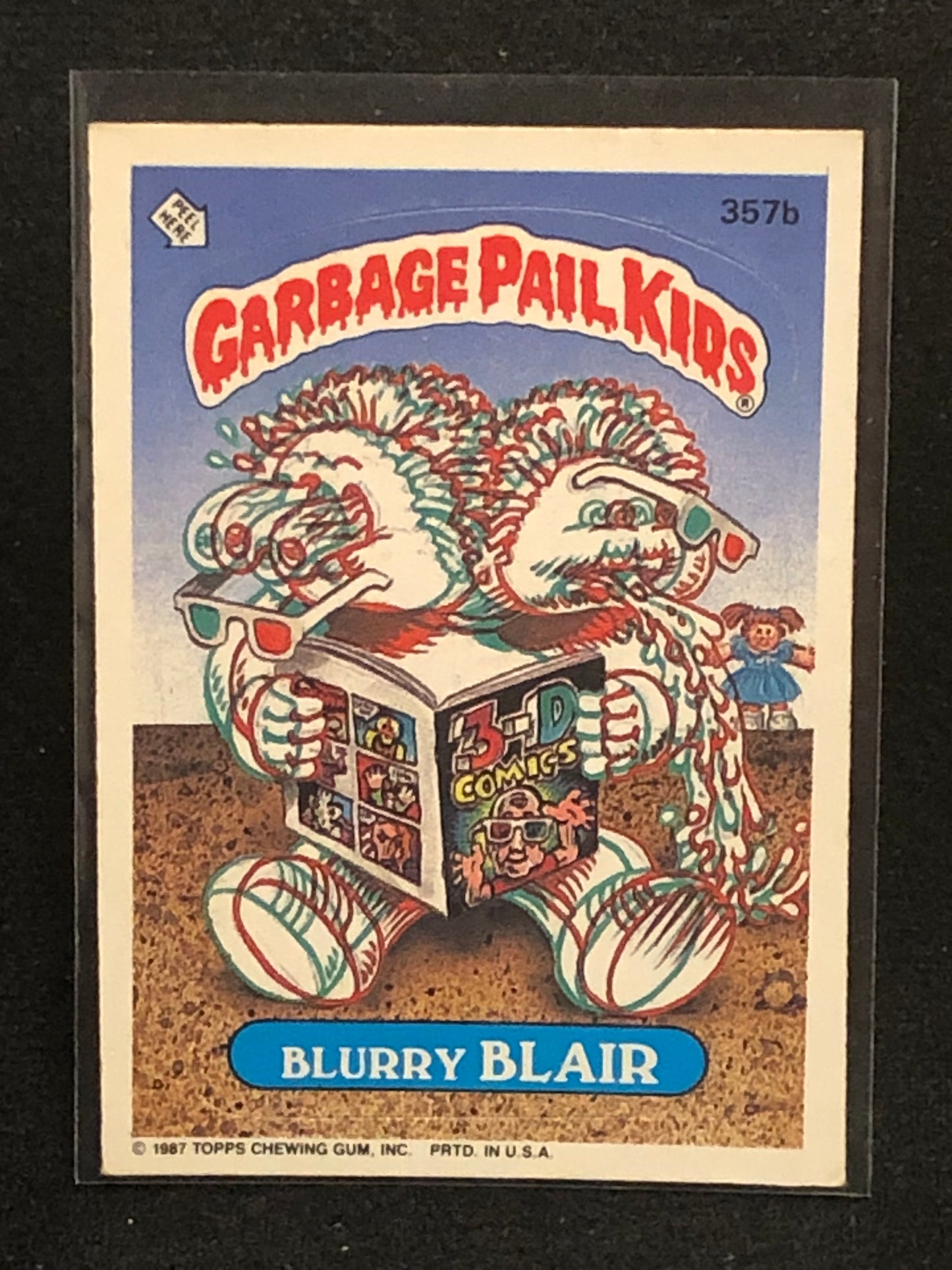 Garbage Pail Kids Original Series 9 (os9) 357b Blurry Blair