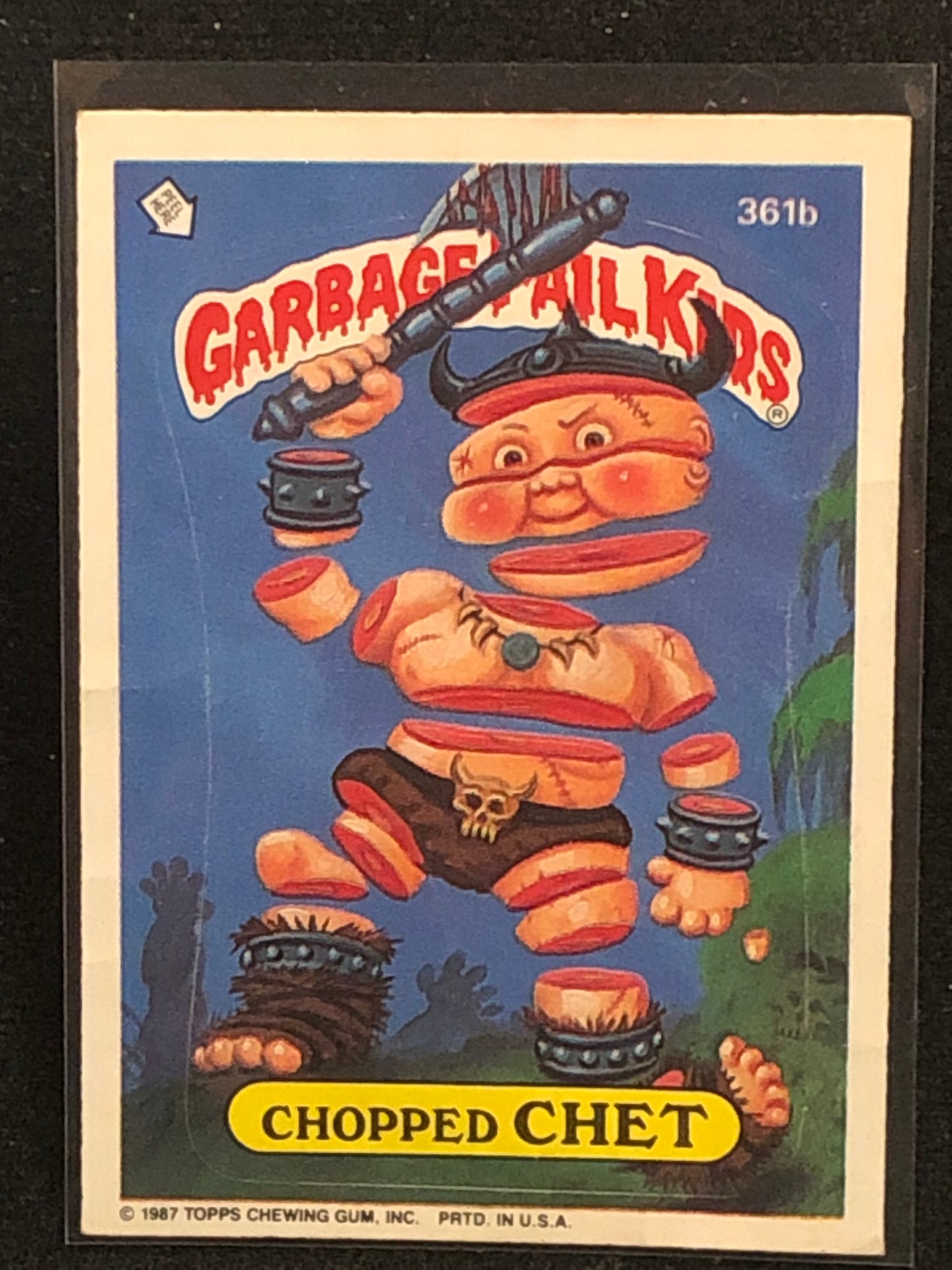 Garbage Pail Kids Original Series 9 (os9) 361b Chopped Chet
