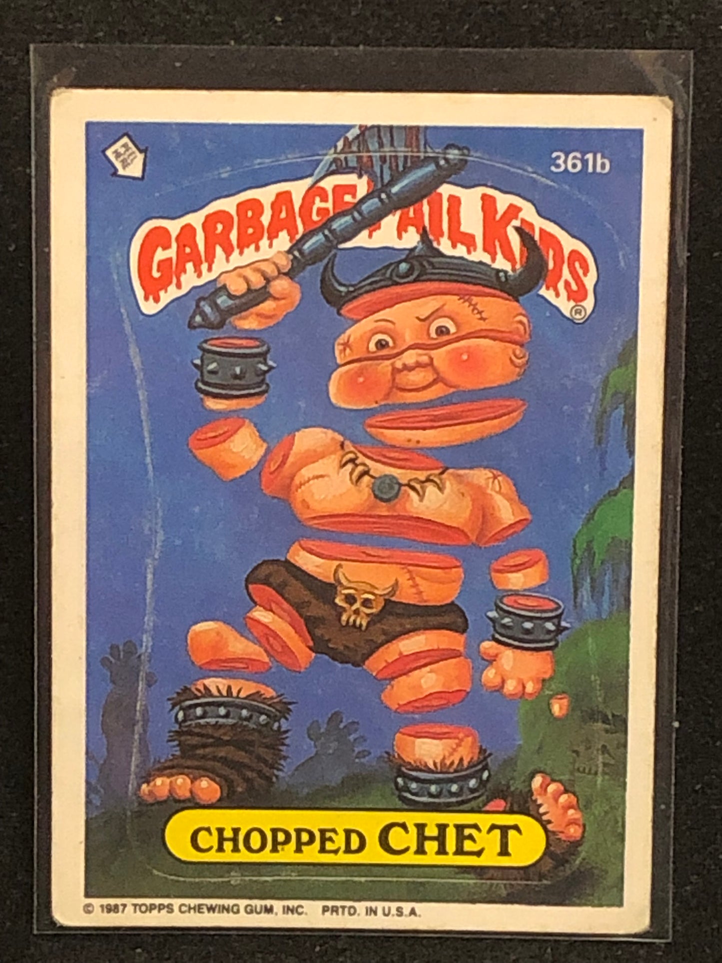 Garbage Pail Kids Original Series 9 (os9) 361b Chopped Chet