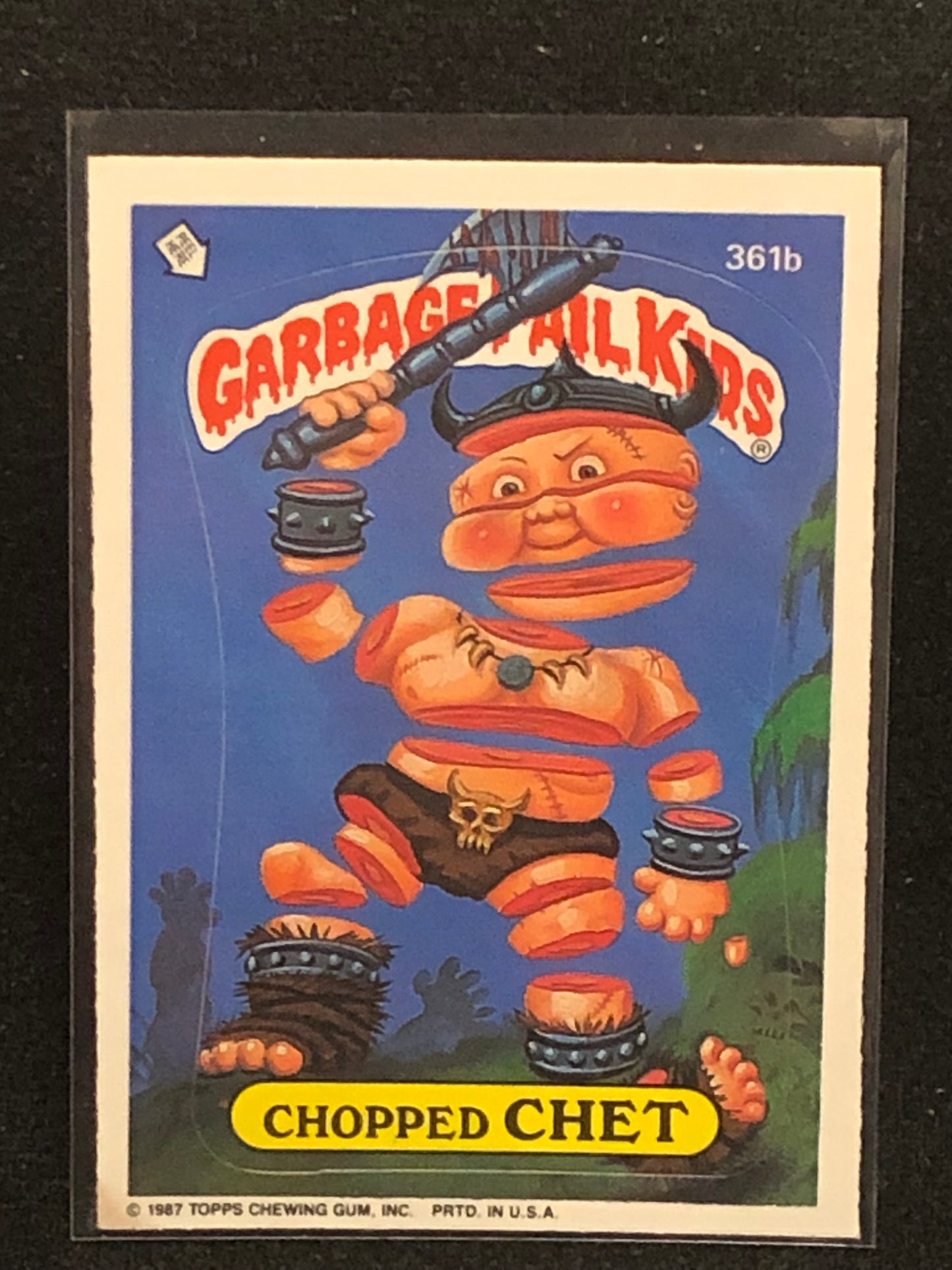 Garbage Pail Kids Original Series 9 (os9) 361b Chopped Chet
