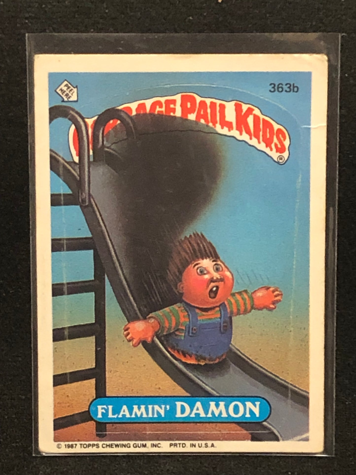 Garbage Pail Kids Original Series 9 (os9) 363b Flamin Damon