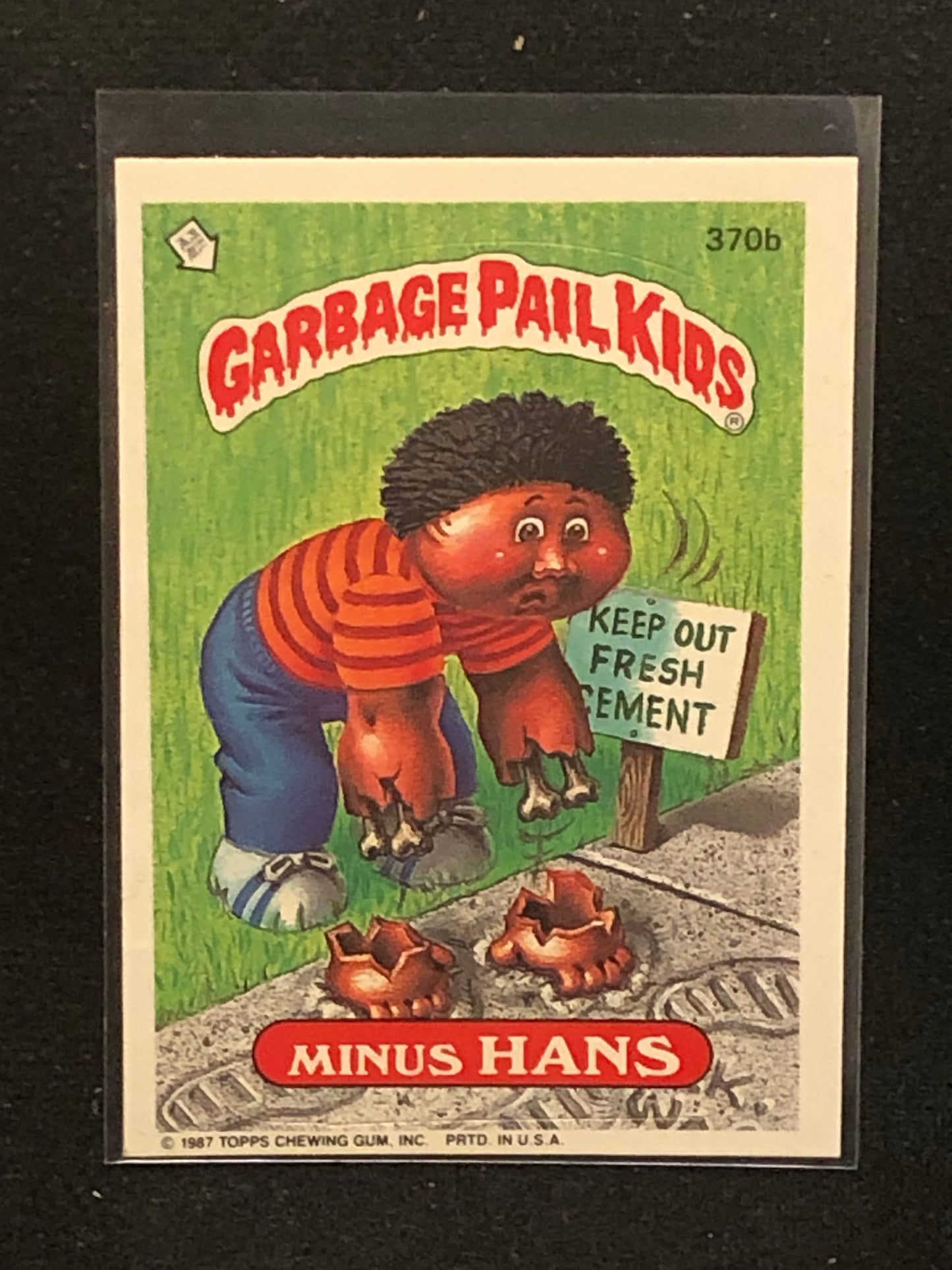 Garbage Pail Kids Original Series 9 (os9) 370b Minus Hans