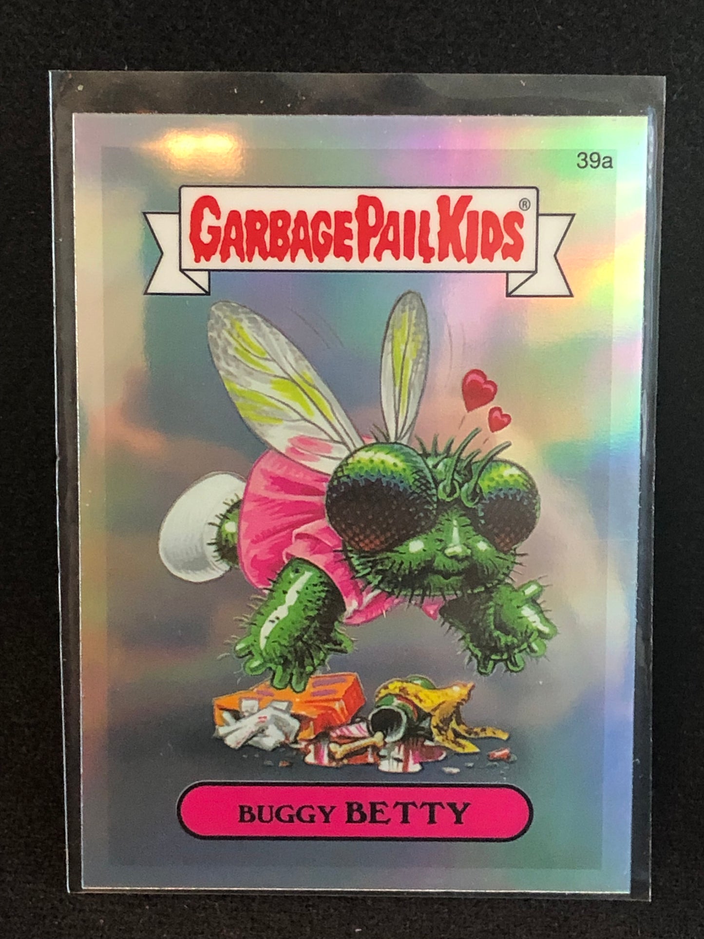 Garbage Pail Kids Chrome Series 1 39a Buggy Betty 7 Card RAINBOW
