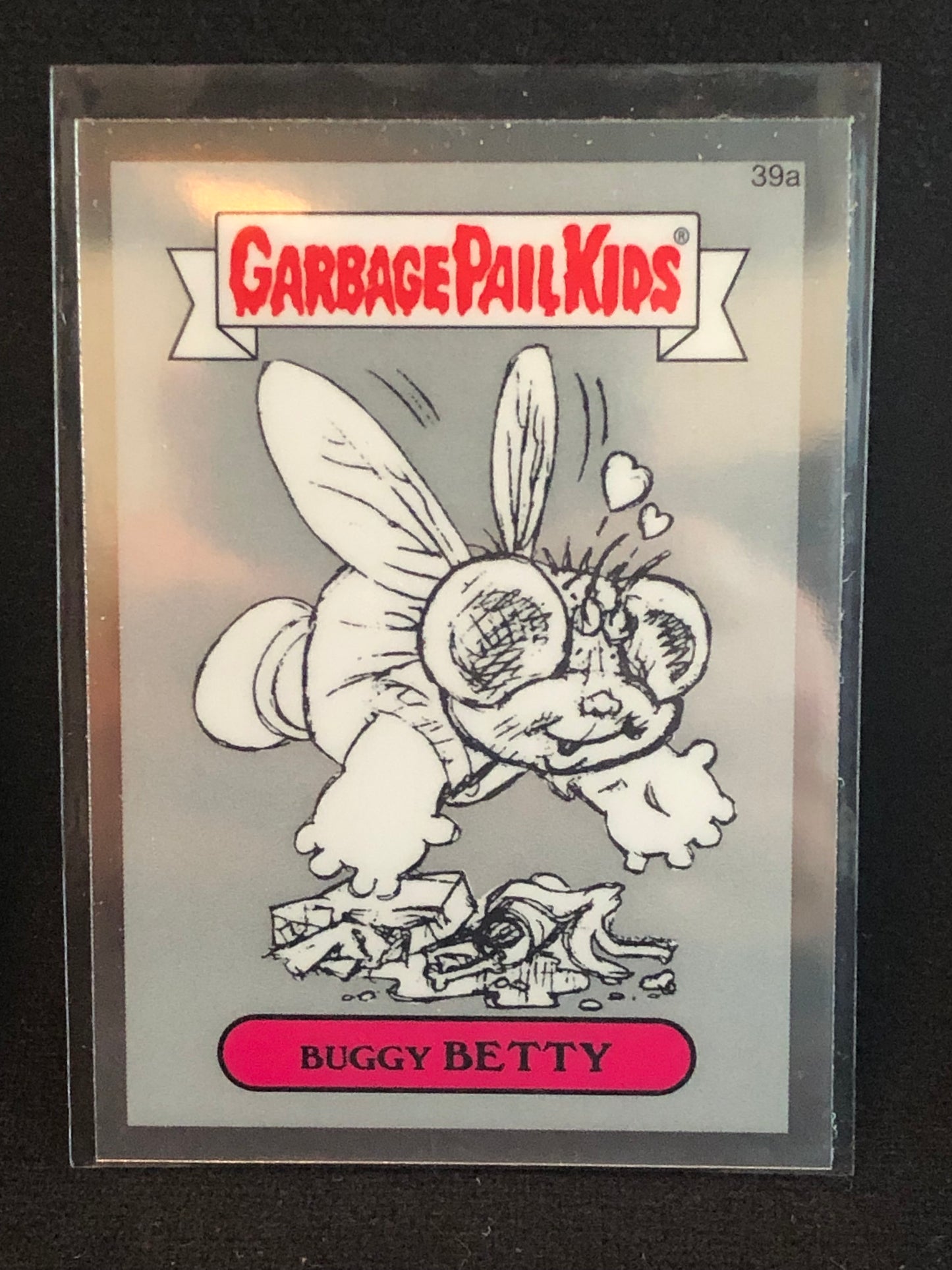 Garbage Pail Kids Chrome Series 1 39a Buggy Betty 7 Card RAINBOW