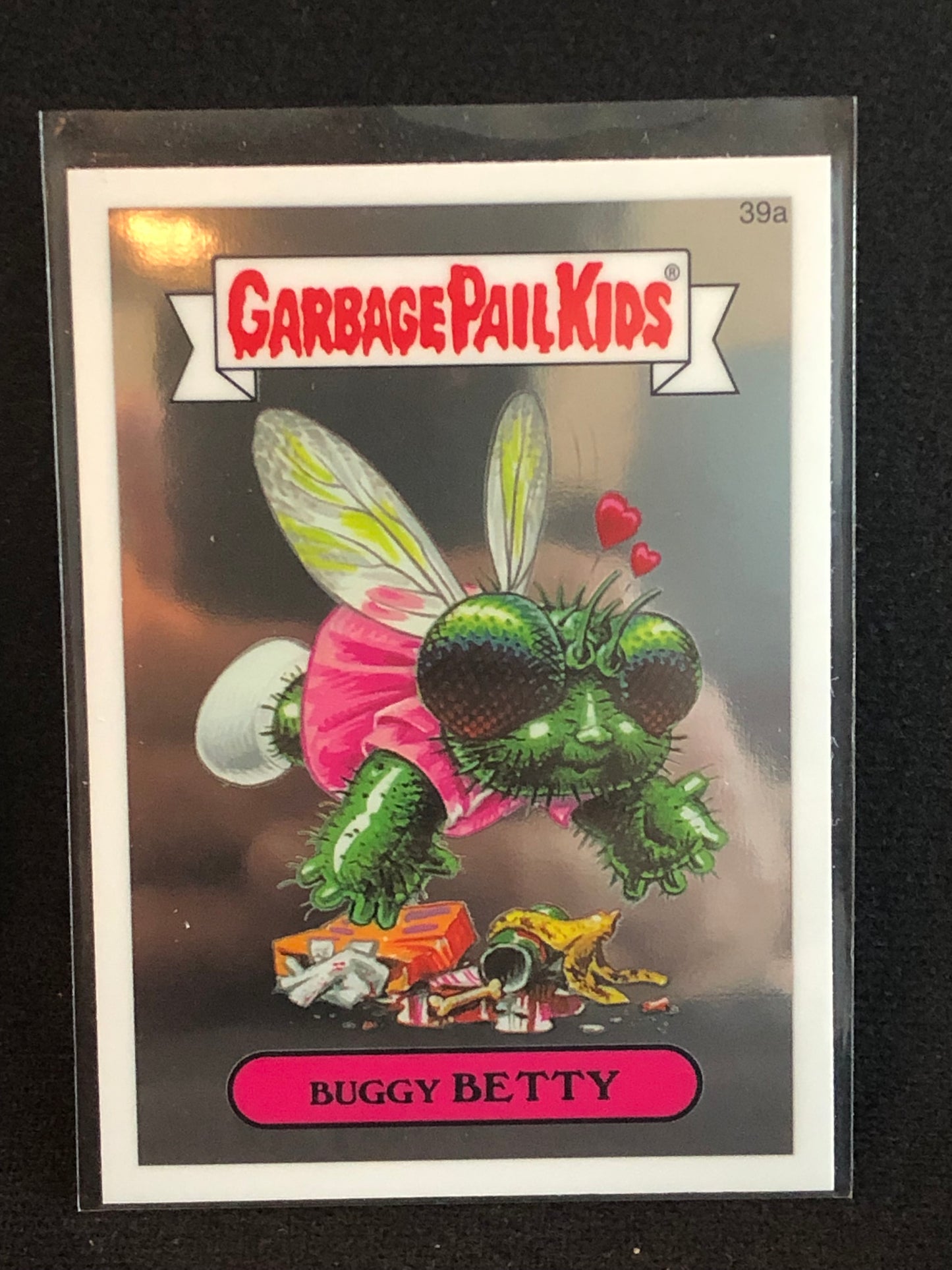 Garbage Pail Kids Chrome Series 1 39a Buggy Betty 7 Card RAINBOW