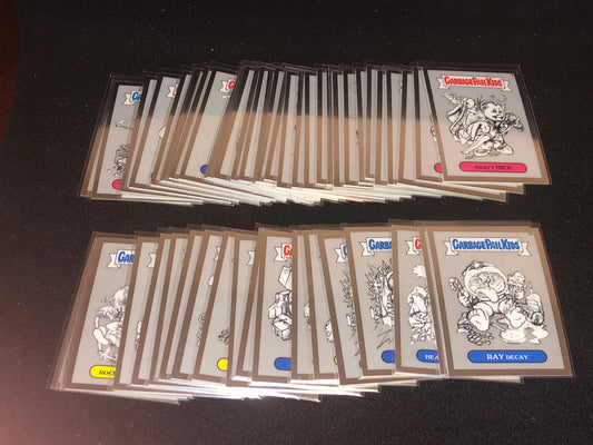 Garbage Pail Kids Chrome Series 1 U-PICK Pencil Art Singles 1a-41b