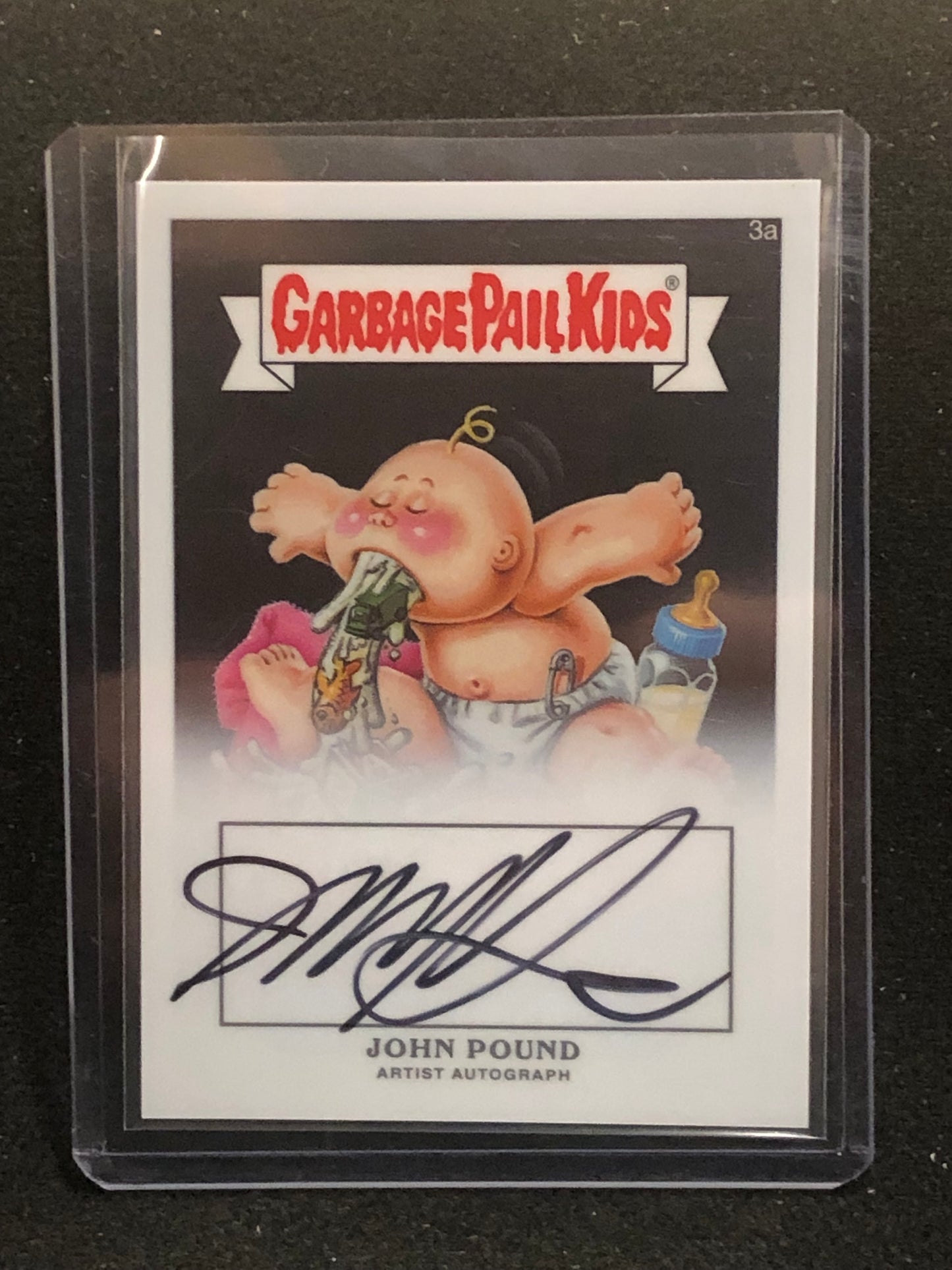 Garbage Pail Kids Chrome Series 1 3a John Pound Autograph Card
