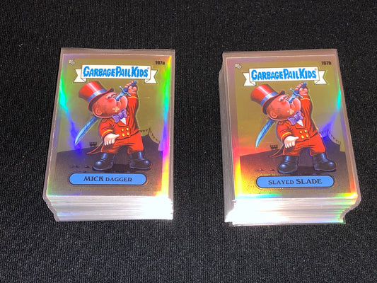 Garbage Pail Kids Chrome Series 5 100 Card Refractor Set