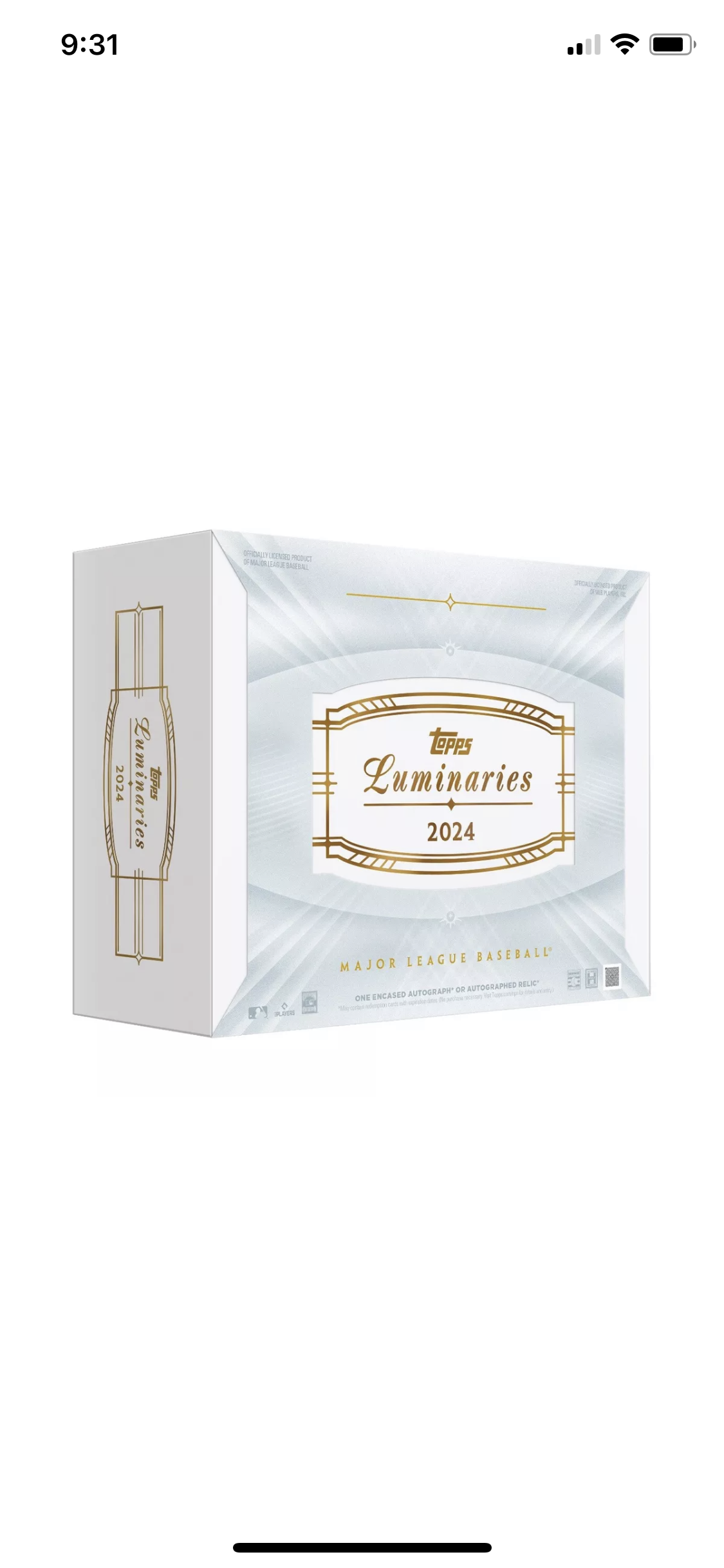 2024 Topps Luminaries Baseball Hobby Box