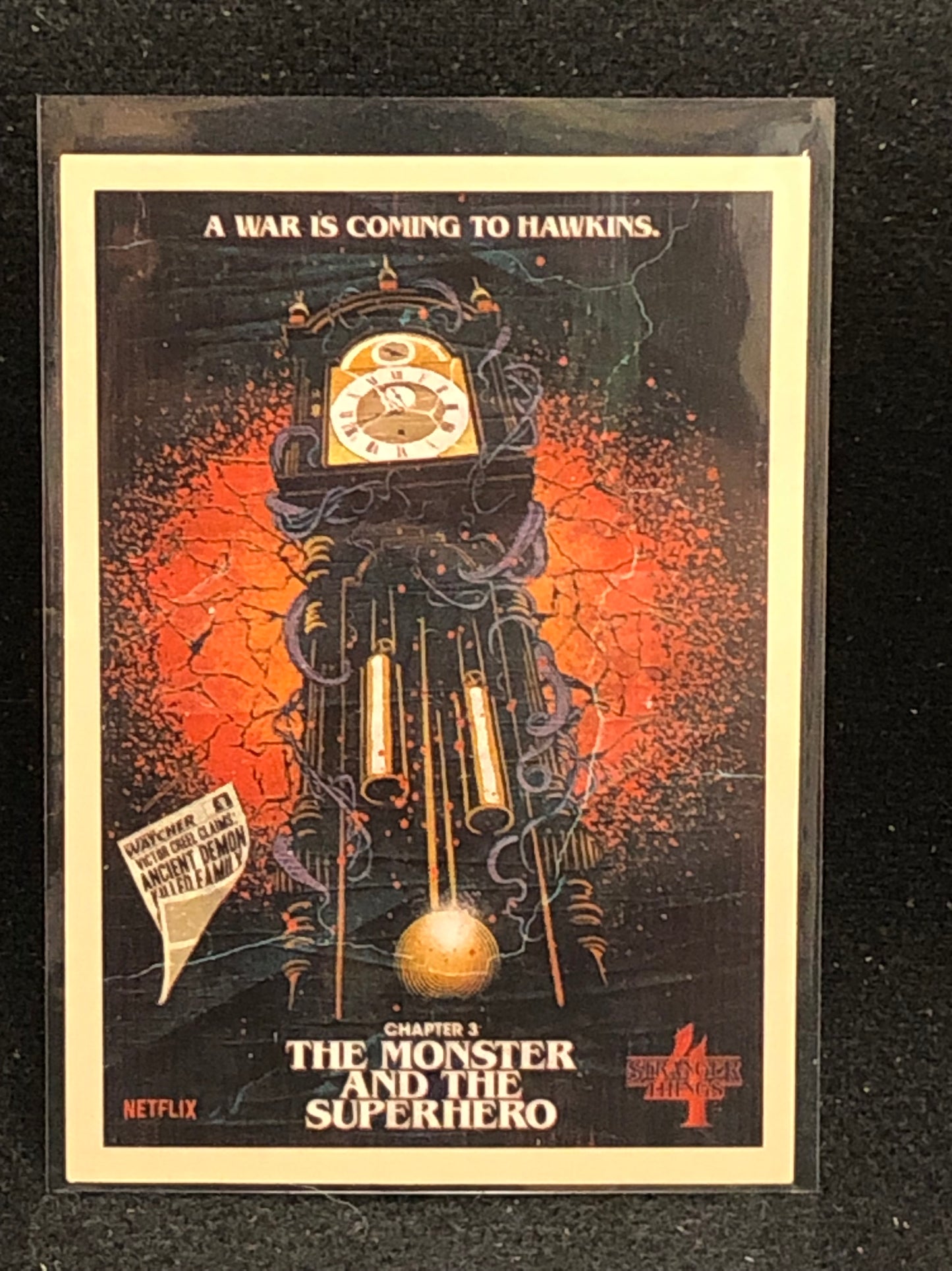 2022 Stranger Things Season 4 Butcher Billy Artist Series Base, Butcher Billy Art & Lenticular Insert Singles