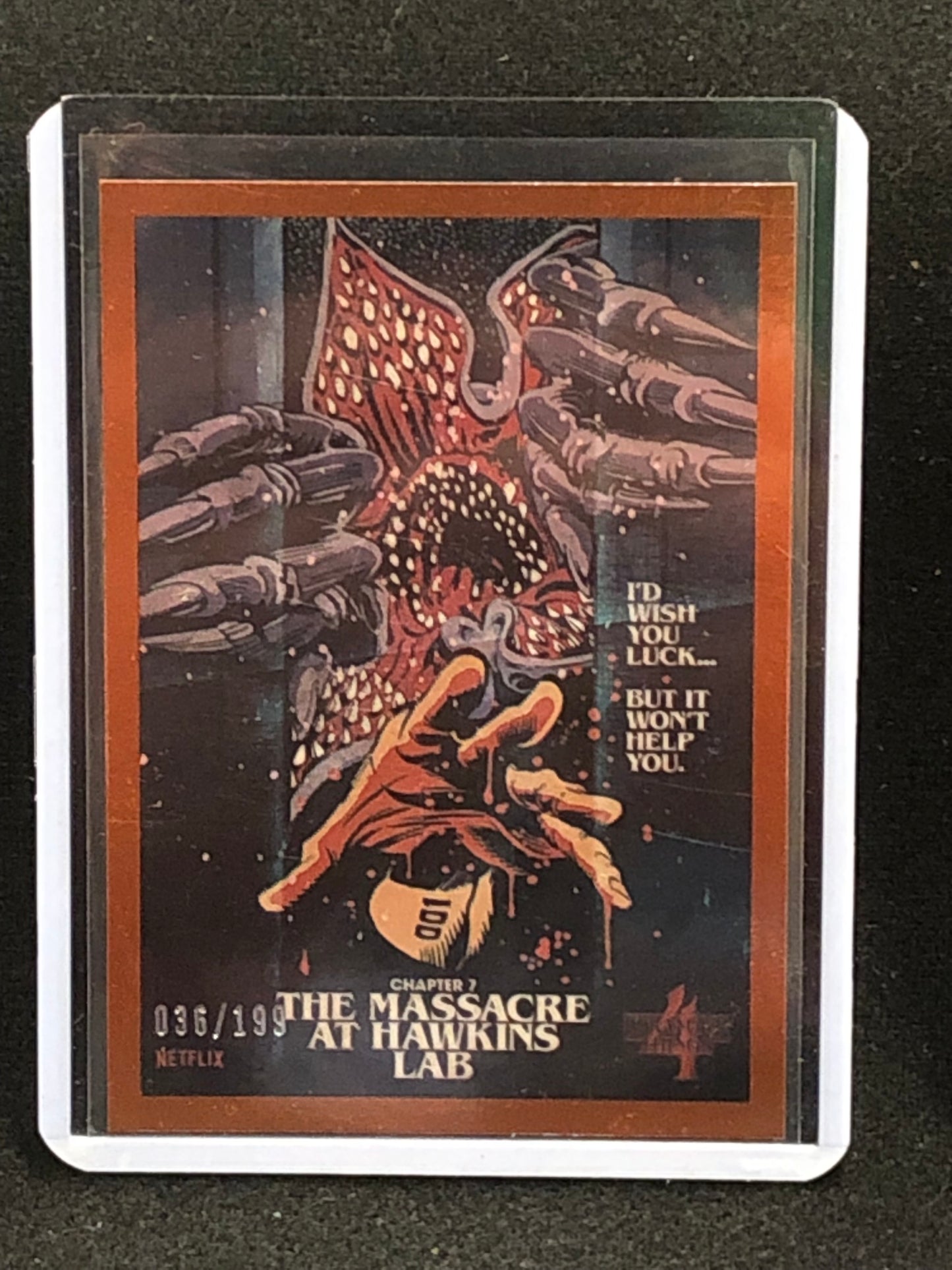 2022 Stranger Things Season 4 Butcher Billy Artist Series Orange Border Parallel Singles