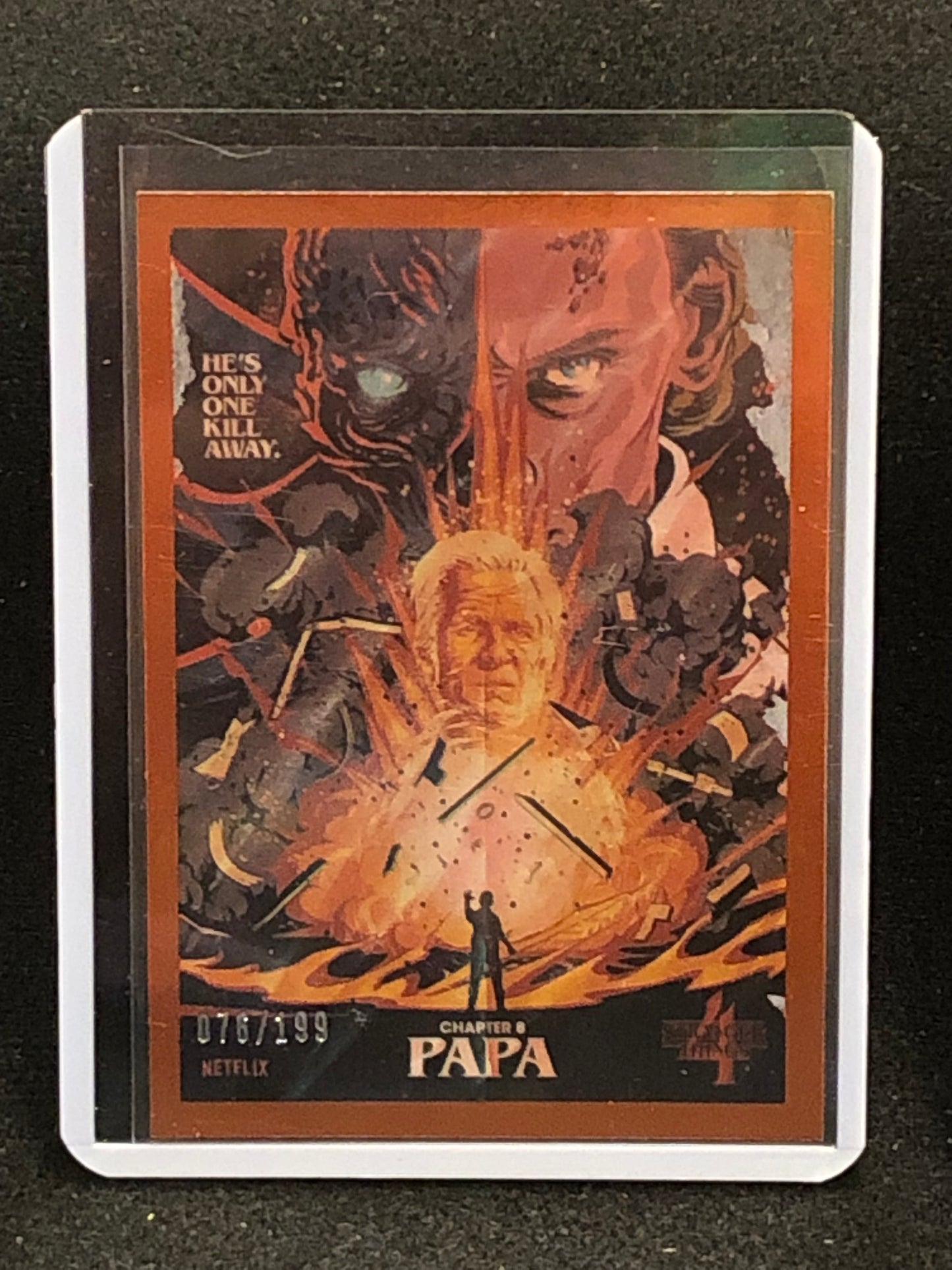 2022 Stranger Things Season 4 Butcher Billy Artist Series Orange Border Parallel Singles