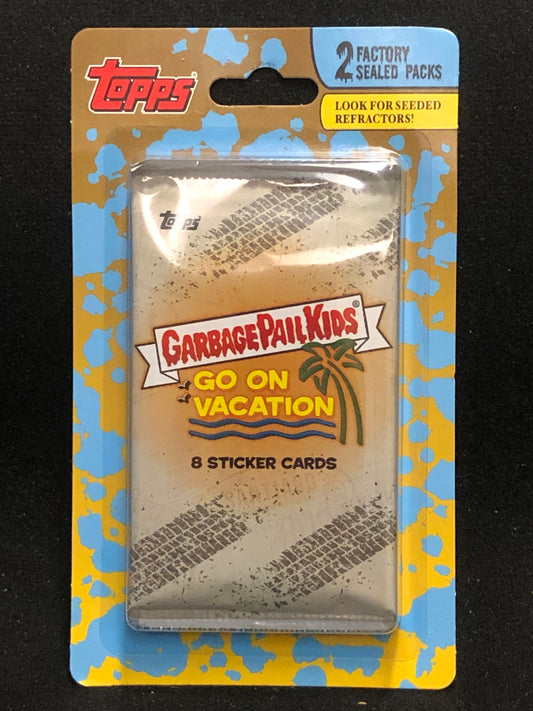 Garbage Pail Kids Go On Vacation Sealed 2 Pack Blister