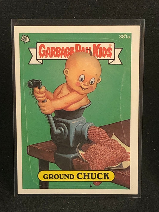 Garbage Pail Kids Original Series 10 (os10) 381a Ground Chuck