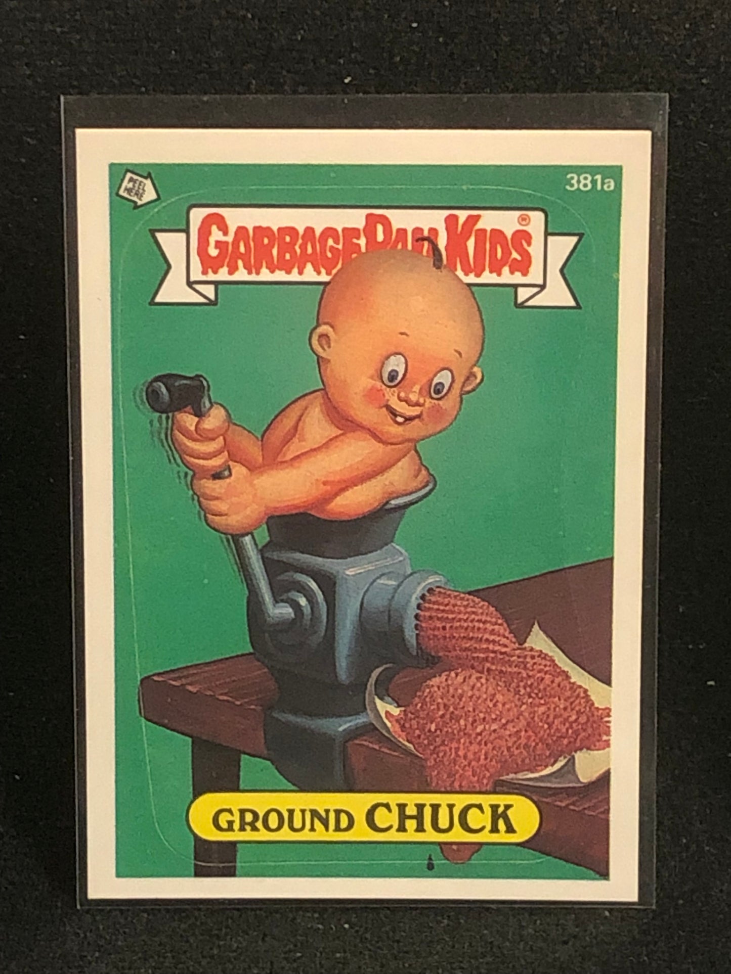 Garbage Pail Kids Original Series 10 (os10) 381a Ground Chuck