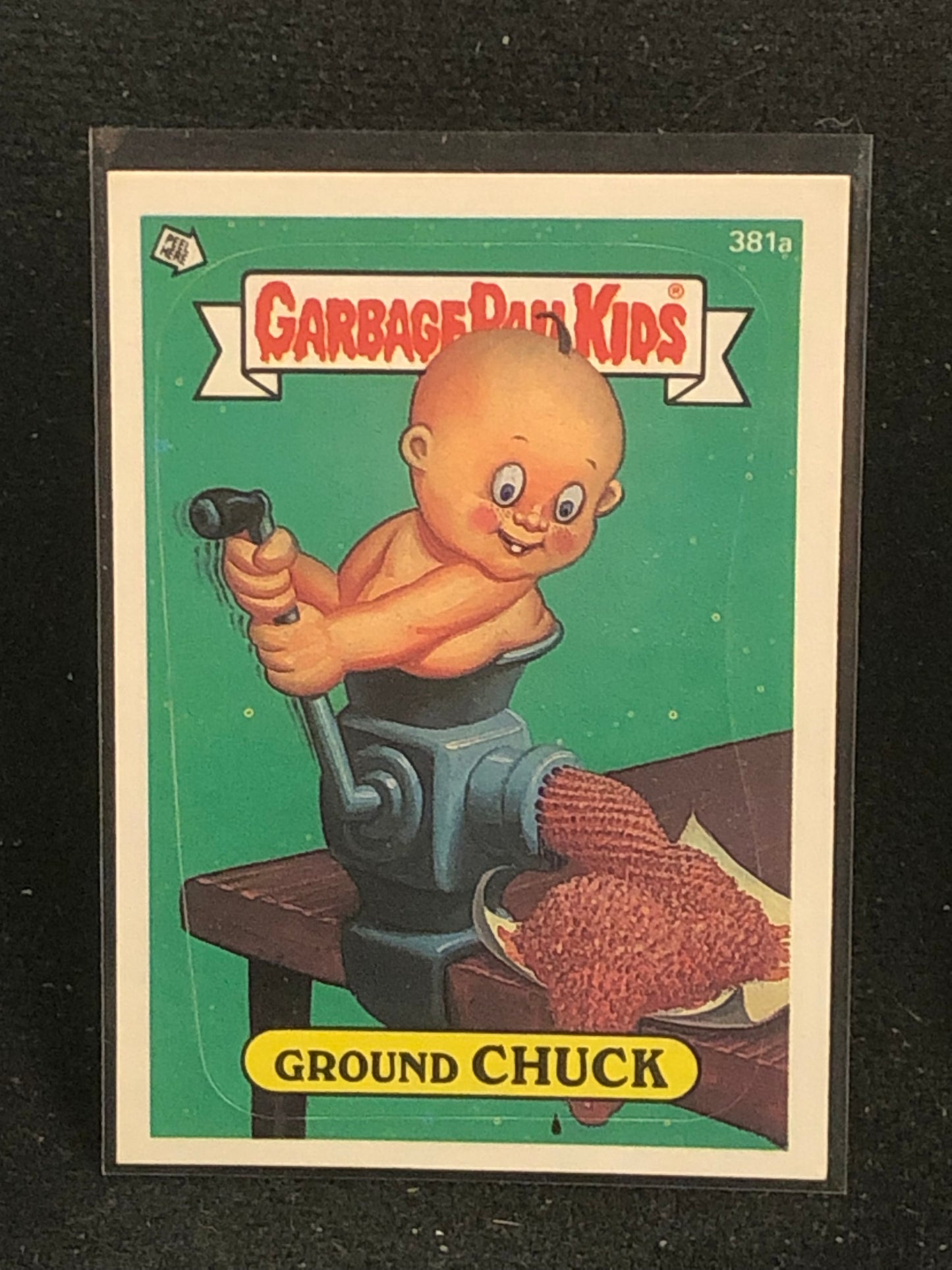 Garbage Pail Kids Original Series 10 (os10) 381a Ground Chuck