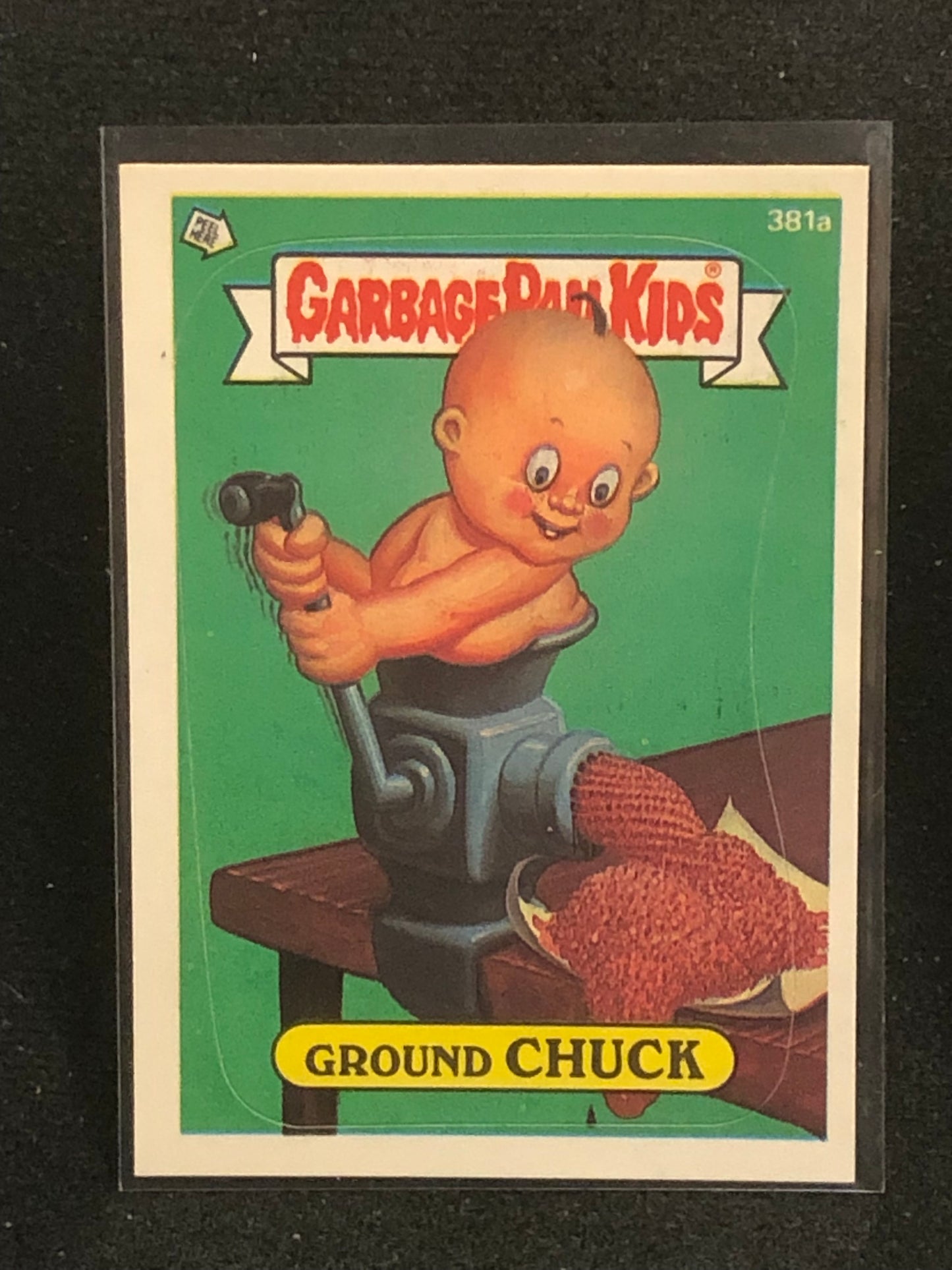 Garbage Pail Kids Original Series 10 (os10) 381a Ground Chuck