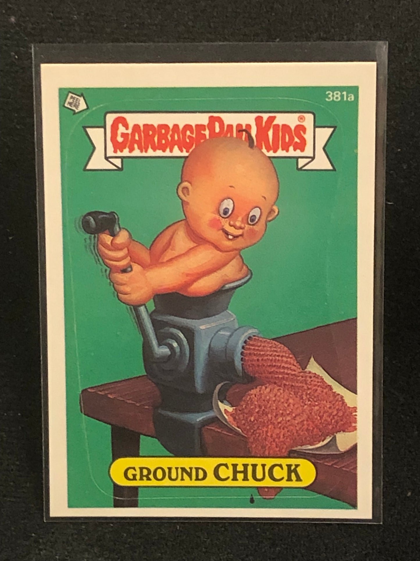 Garbage Pail Kids Original Series 10 (os10) 381a Ground Chuck