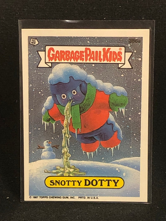 Garbage Pail Kids Original Series 10 (os10) 386a Snotty Dotty