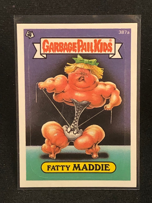 Garbage Pail Kids Original Series 10 (os10) 387a Fatty Maddie