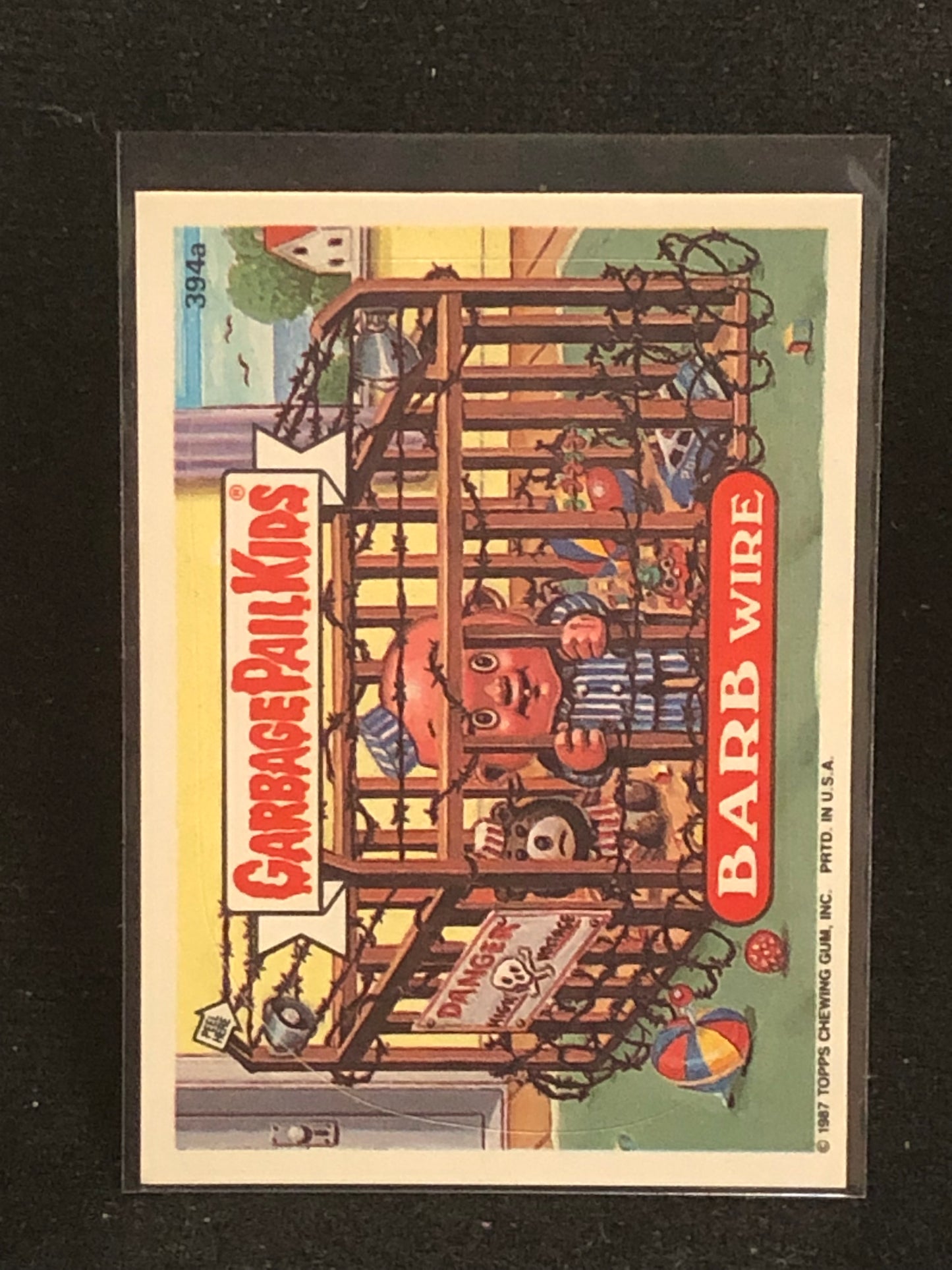 Garbage Pail Kids Original Series 10 (os10) 394a Barb Wire