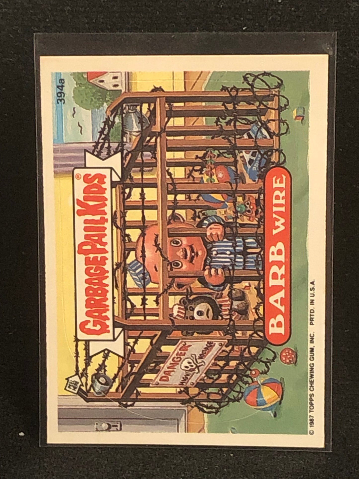 Garbage Pail Kids Original Series 10 (os10) 394a Barb Wire