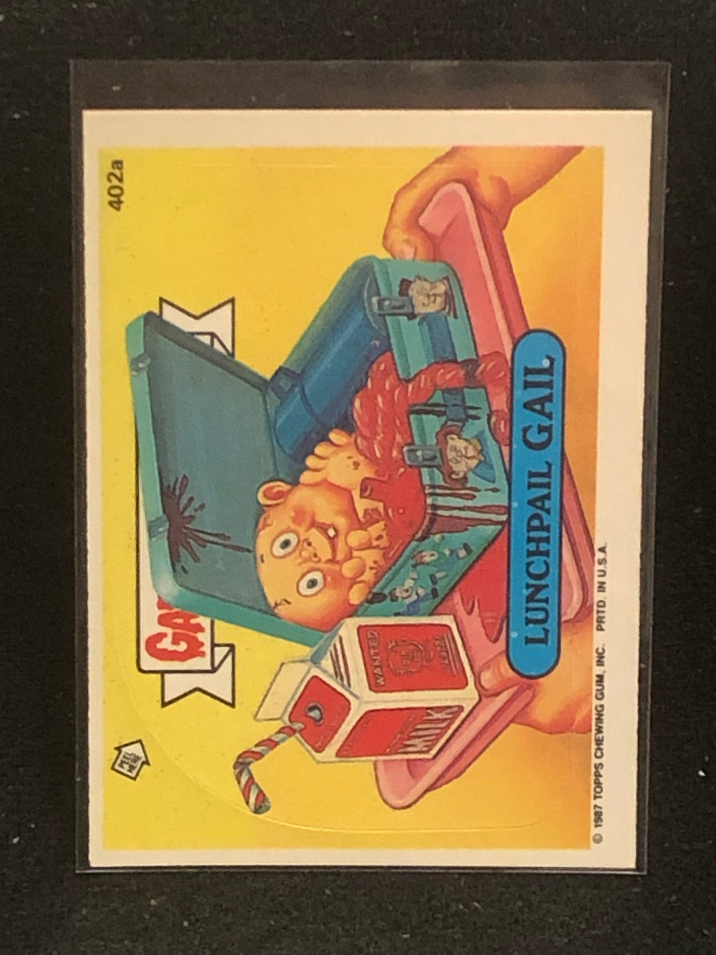 Garbage Pail Kids Original Series 10 (os10) 402a Lunchpail Gail