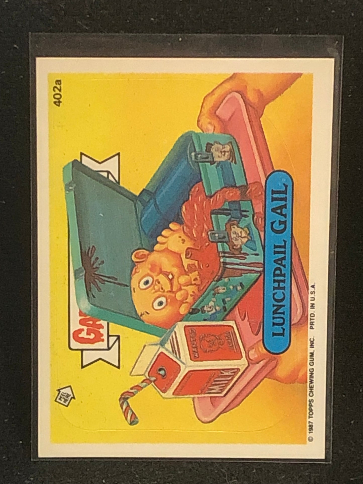 Garbage Pail Kids Original Series 10 (os10) 402a Lunchpail Gail