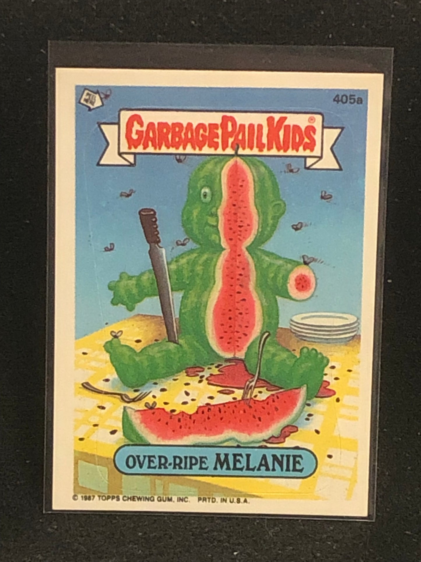 Garbage Pail Kids Original Series 10 (os10) 405a Over Ripe Melanie